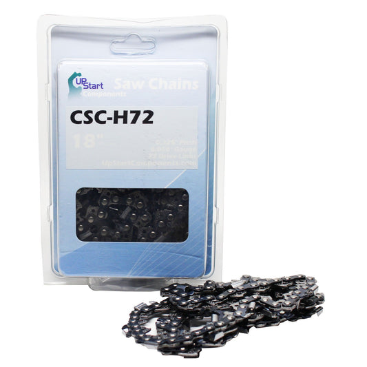 4-Pack 18" Semi Chisel Saw Chain Replacement for Husqvarna 440 Chainsaws - (18 inch 0.325" Pitch 0.050" Gauge 72 Drive Links CSC-H72)