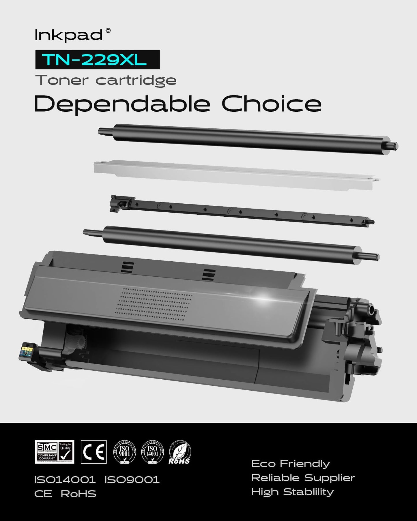 TN229XL TN229 Toner Cartridges High Yield Replacement Compatible for Brother TN 229XL TN-229XL TN-229 Work with MFC-L3720CDW MFC-L3765CDW MFC-L3780CDW MFC-L8395CDW Printers (4Pack, B/C/M/Y)