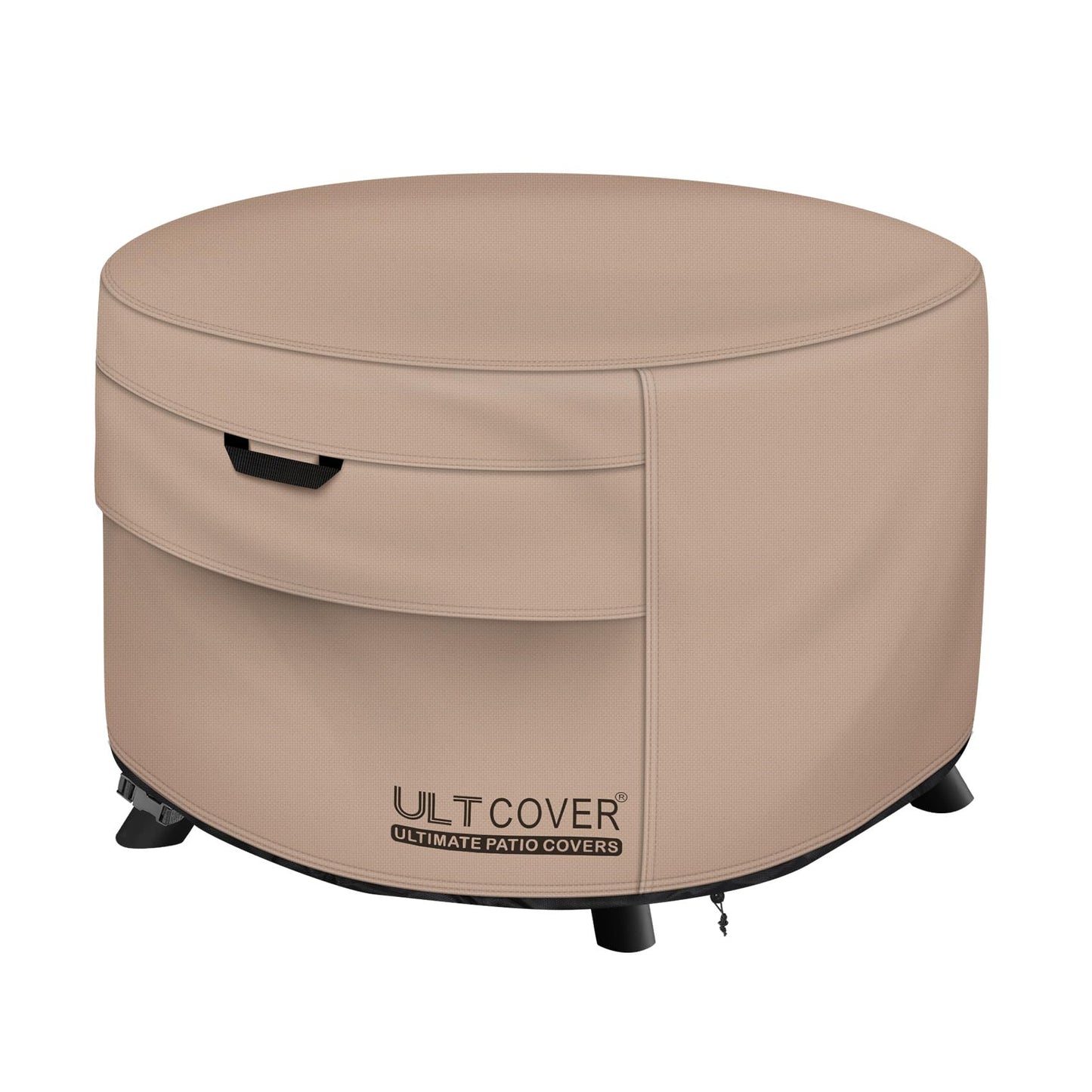 ULTCOVER Patio Fire Pit Table Cover Round 44 inch Outdoor Waterproof Fire Bowl Cover