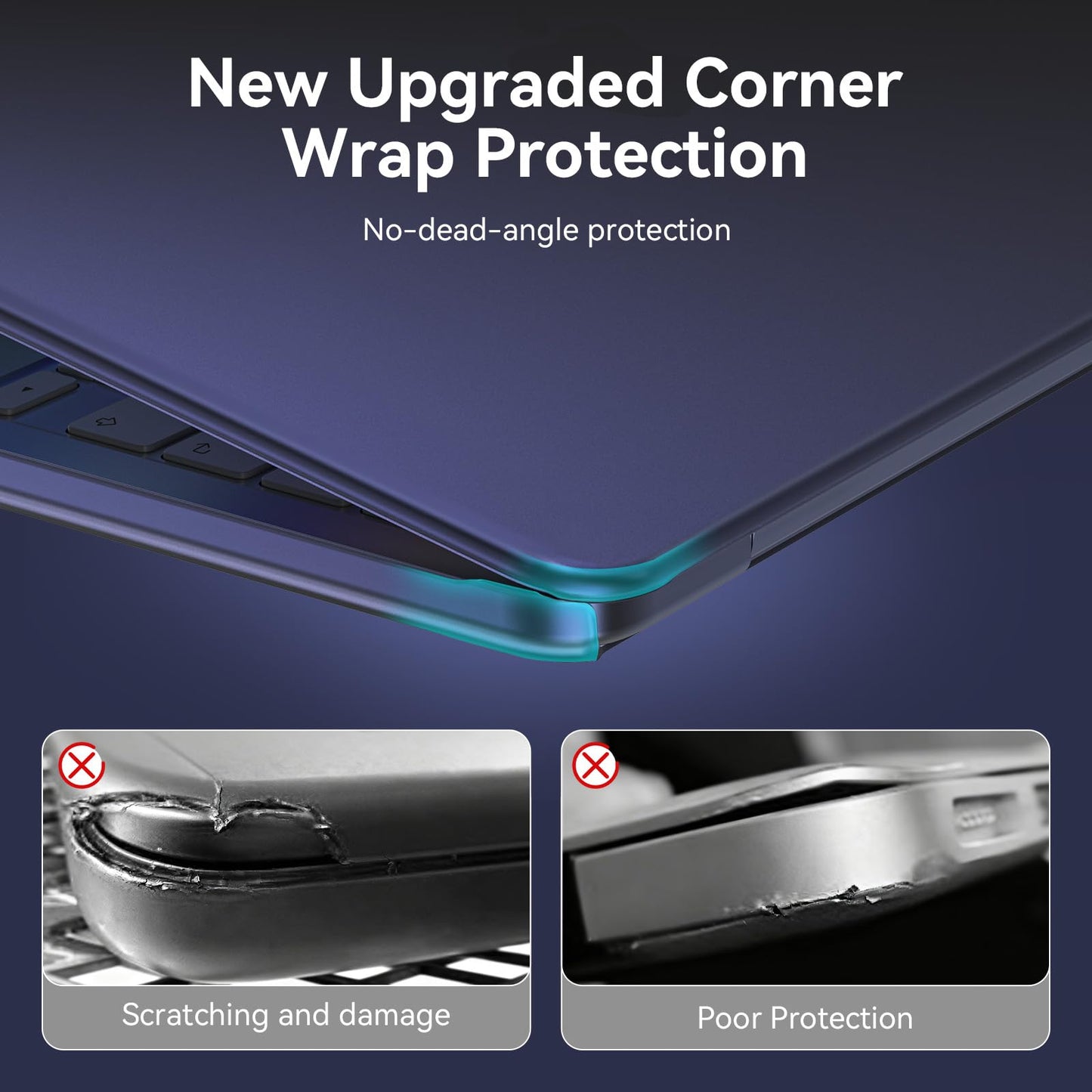 EooCoo for MacBook Neo Case 13 inch 2026 Release Model A3404, A18 Pro Chip, Ultra Thin Precision Fit Protective Hard Shell Case 4 in 1 Kit for School, Office, Travel & Daily Use, Matte Indigo