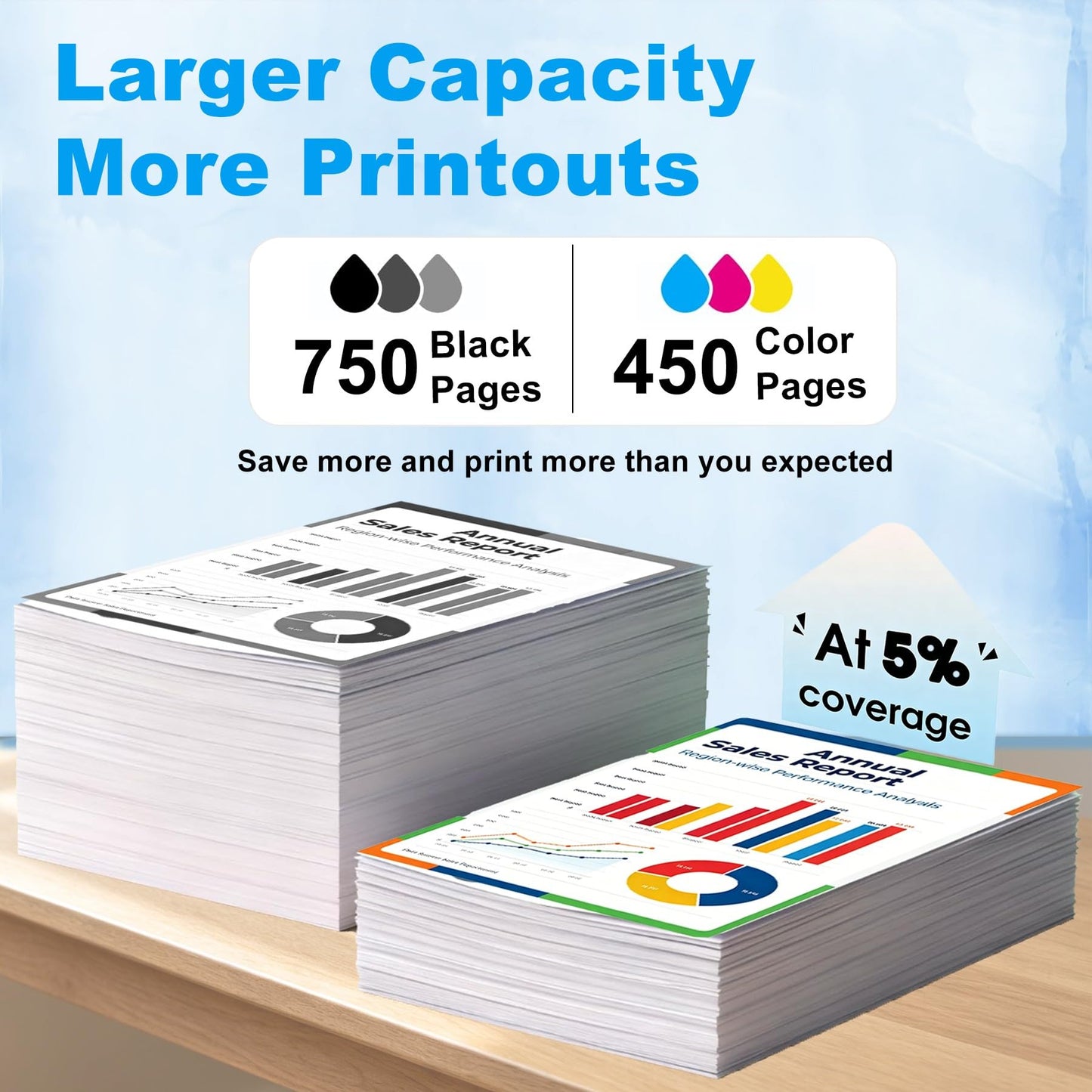 61XL Ink Cartridge Black and Colour Replacement for HP 61 Ink Cartridges Compatible for HP Envy 4500 Ink 5530 5534 DeskJet 1000 1010 2540 3050 OfficeJet 4630 4635 Printer(1 Black,1 Tri-Color)