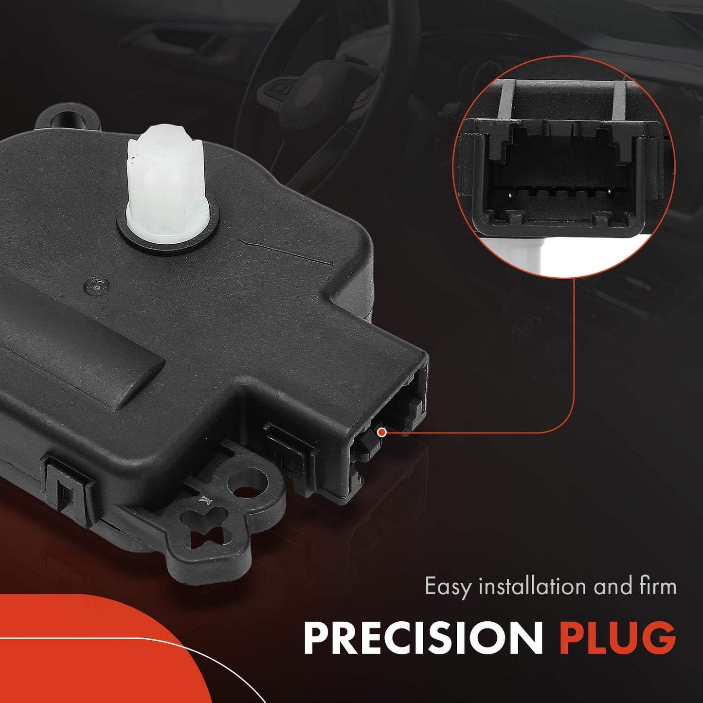 A-Premium HVAC Heater Blend Door Actuator Compatible with Jeep Wrangler, Wrangler JK, Compass, Patriot & Dodge Journey, Durango, Avenger, Caliber & Chrysler 200, Sebring, Aspen & Ram ProMaster 1500