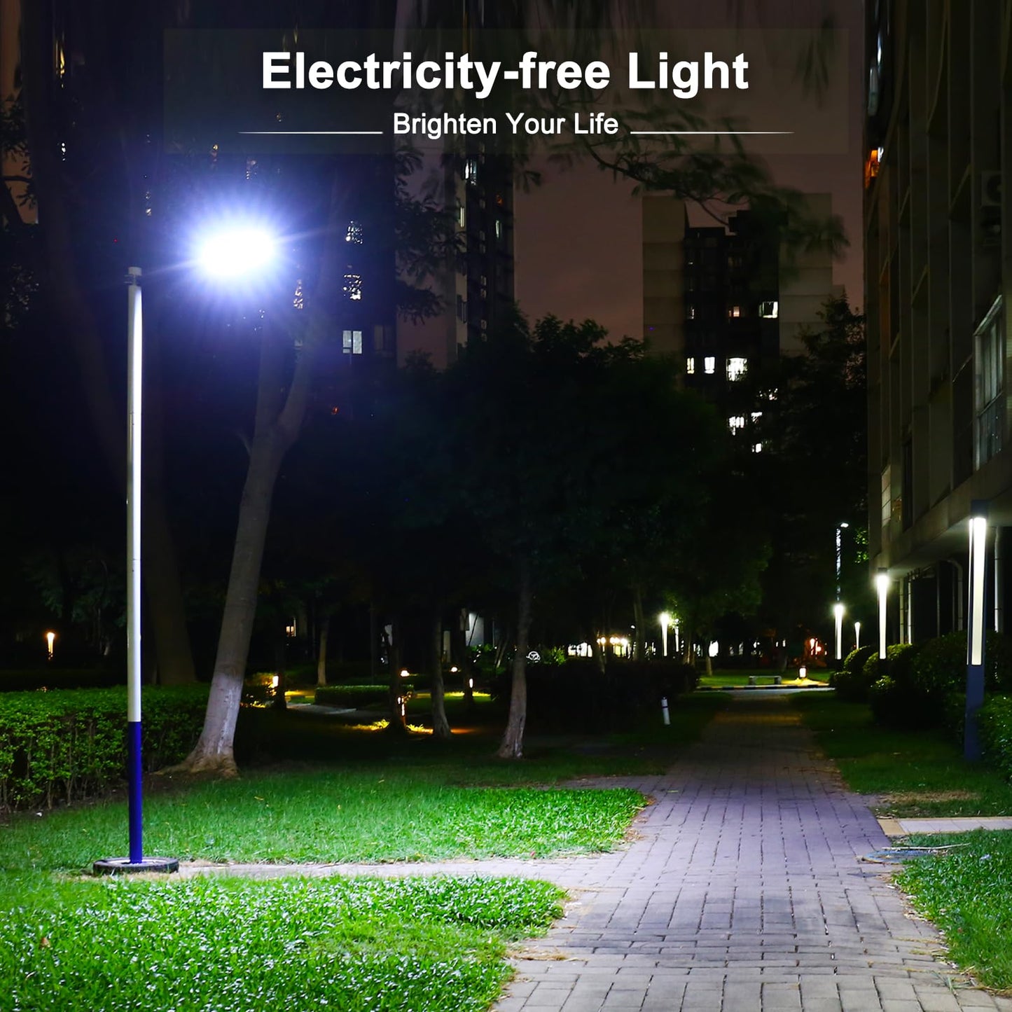 KINGHE Solar Street Lights Outdoor：3000LM, 2 Pack Solar Motion Sensor Lights, 8000mAh, 240° Wide Angle, Dusk to Dawn Security Lights, 6500K Bright White for Yard Driveway Garden