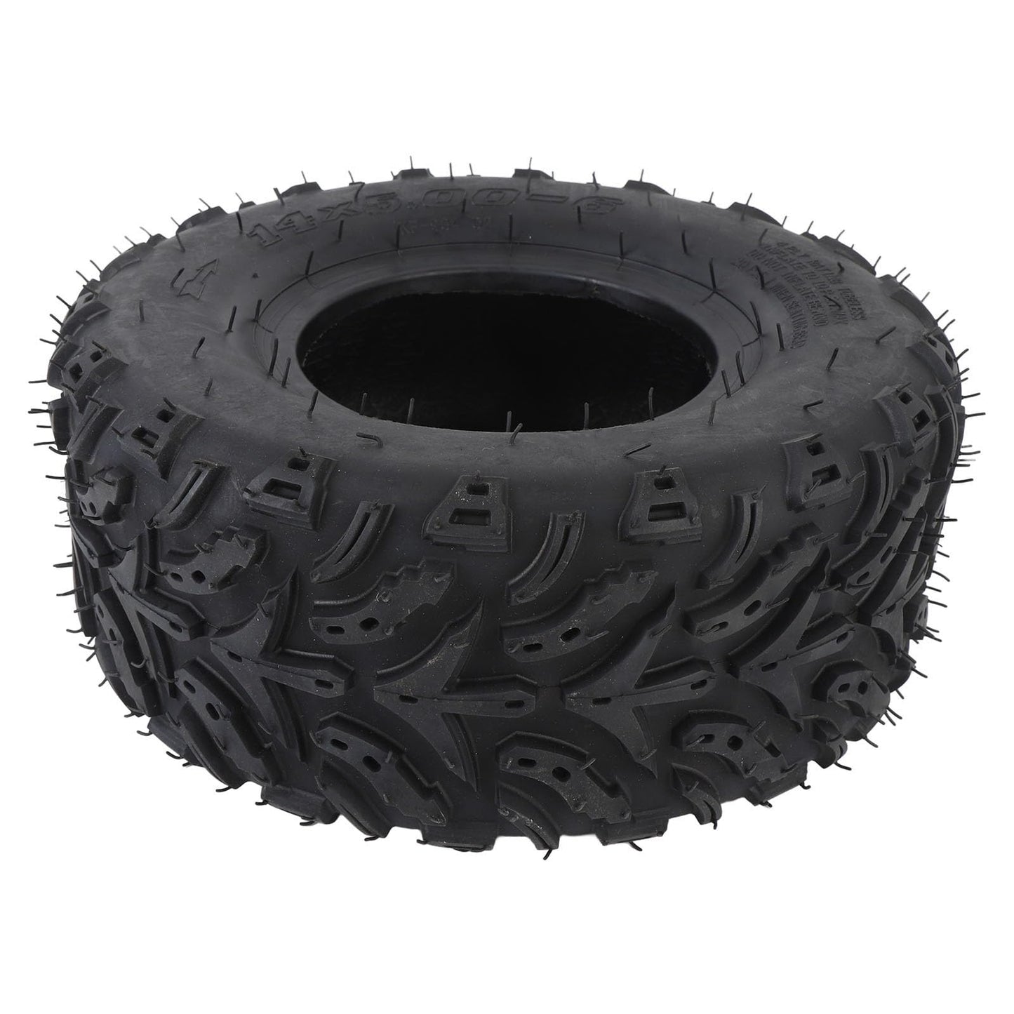 14x5.00-6 ATV UTV Tire, Universal All Terrain Tire, Trail Mud Sand Off Road Tire for 4 Wheelers ATV, Quad Lawn, Wheelbarrows, Go Kart, Snow Blower, Tractor, Lawn Mower Tires