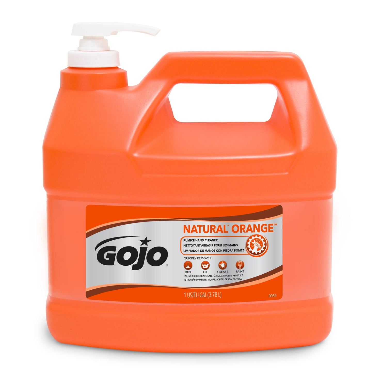 Gojo Natural Orange Pumice Hand Cleaner -Citrus Scent -1 gal (3.8 L) -White -1 Each
