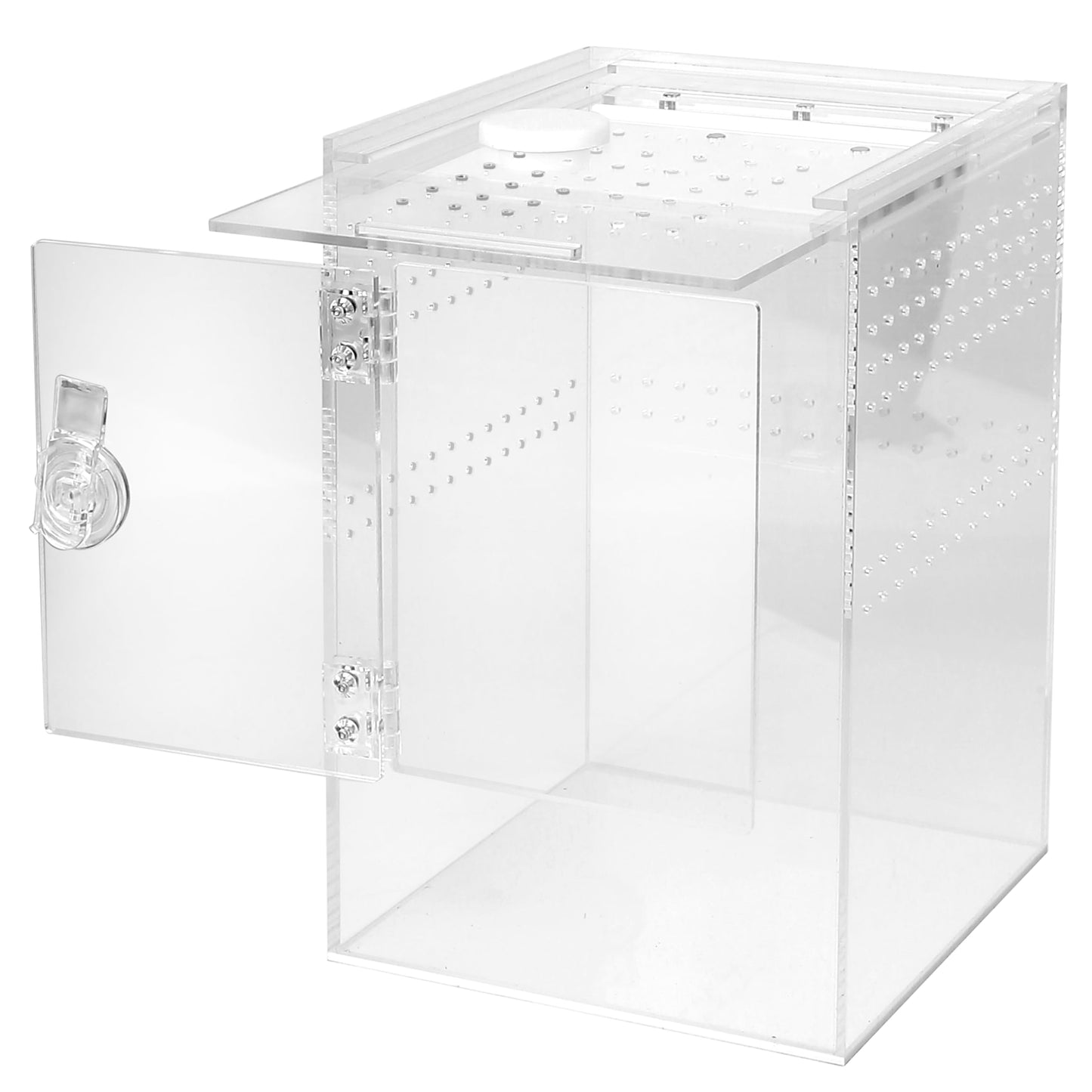 Front Opening Terrarium Jumping Spider Enclosure,Tall Arboreal Tarantula Enclosure Terrarium with Cross Ventilation,Waterproof Acrylic Reptile Enclosure