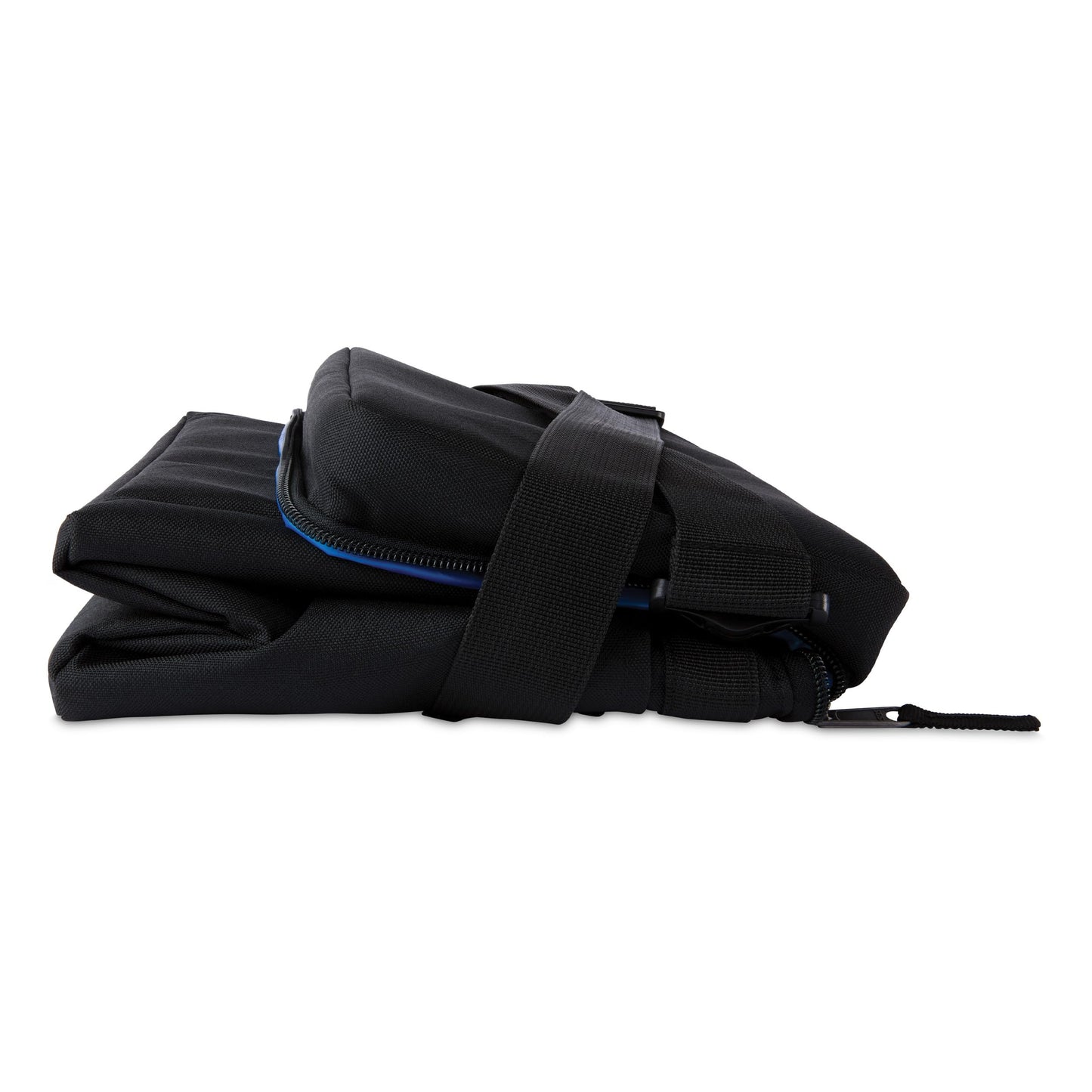 PackIt Freezable Newport Cooler, Black, Collapsible, Reusable, Built with ECOFREEZE® Technology, Wide Top Opening, Double Zip Closure, with Adjustable & Removable Shoulder Straps for Easy Carrying