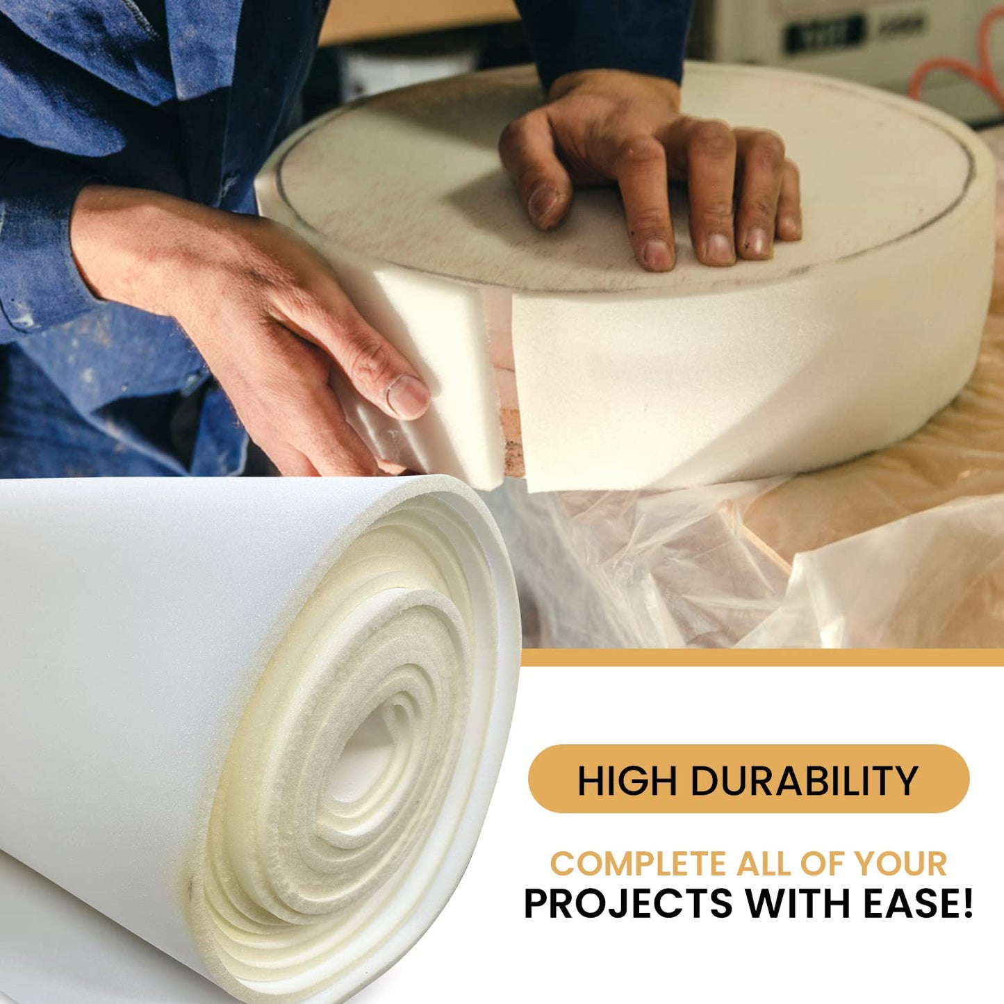 AK TRADING CO. Foam Padding 56" Wide x 1/4 Inch Thick - 2 Yards
