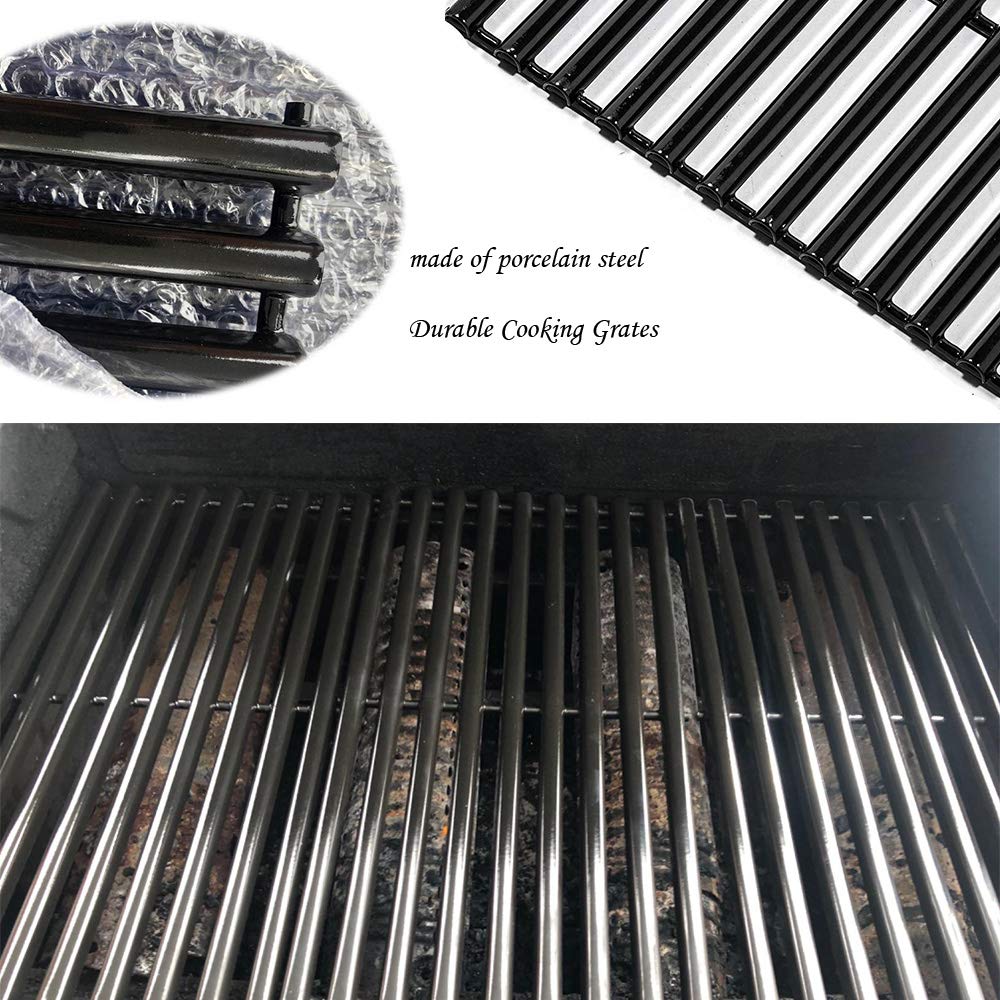 DcYourHome Porcelain Cooking Grid for Charbroil 463420507 463420508 Kenmore 463420507 461442513 and Master Chef 85-3100-2 85-3101-0 Gas Grill Models Set of 3