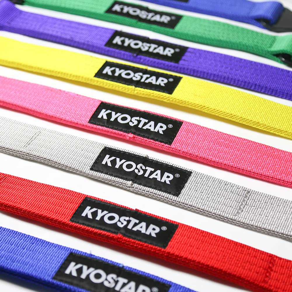 KYOSTAR 21 Inch Limit Strap, Premium Quad Wrap Limit Strap Car Hauler Axle Straps Rated for 10,000 Lb (Black, 2 Pack)