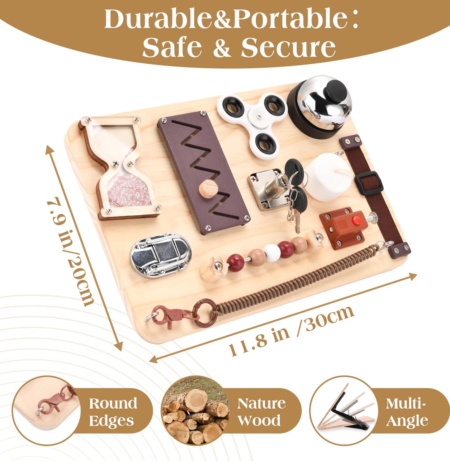 Dementia Activities for Seniors-Alzheimers Products for Elderly-Memory Games Autism Adult-Dementia Gadgets-Fidget Board- ADHD Toys-Anxiety Relief Items-Seniors Gift