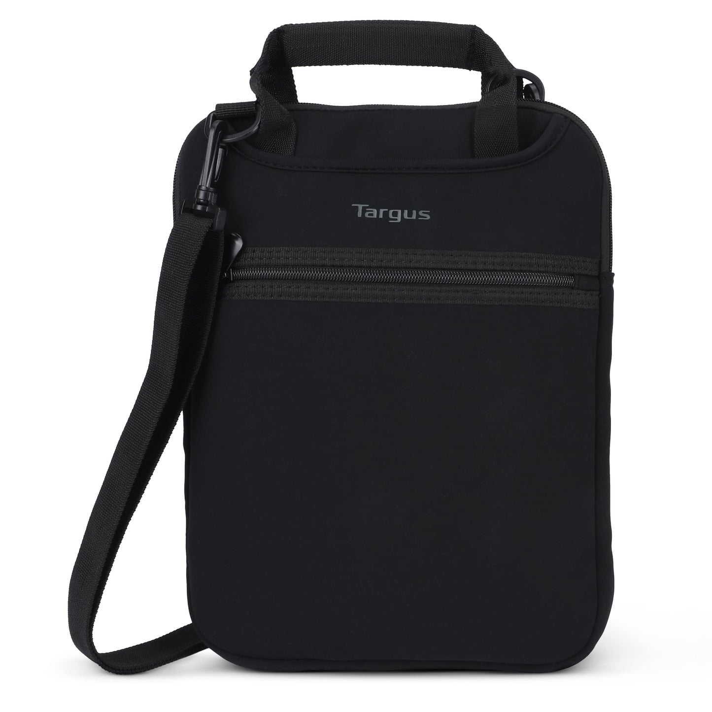 Targus Vertical Slipcase Secure Business Professional Travel Laptop Bag with Hideaway Handles, Cross Shoulder Strap, Protective Padding for 12-Inch Laptop, Black (TSS912)