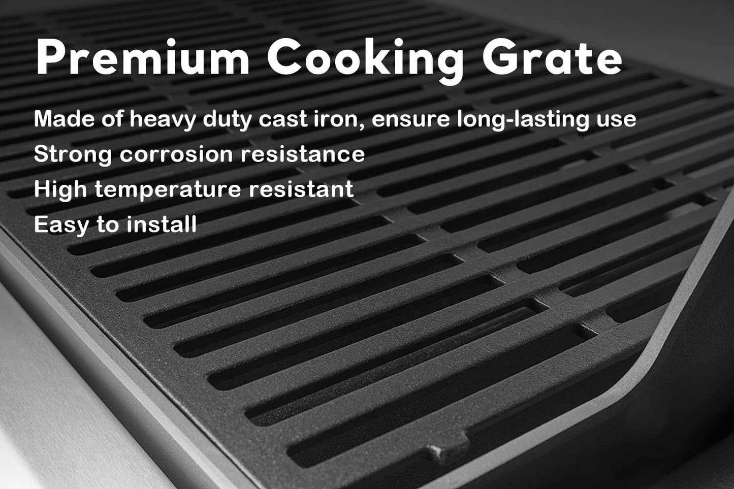 Uniflasy 7637 17.5 Inch Grill Cooking Grates for Weber Spirit & Spirit II 200 Series Spirit E210 Spirit E220 Spirit S210, Spirit S220 with Front Control Weber Spirit 200 Grill Grates