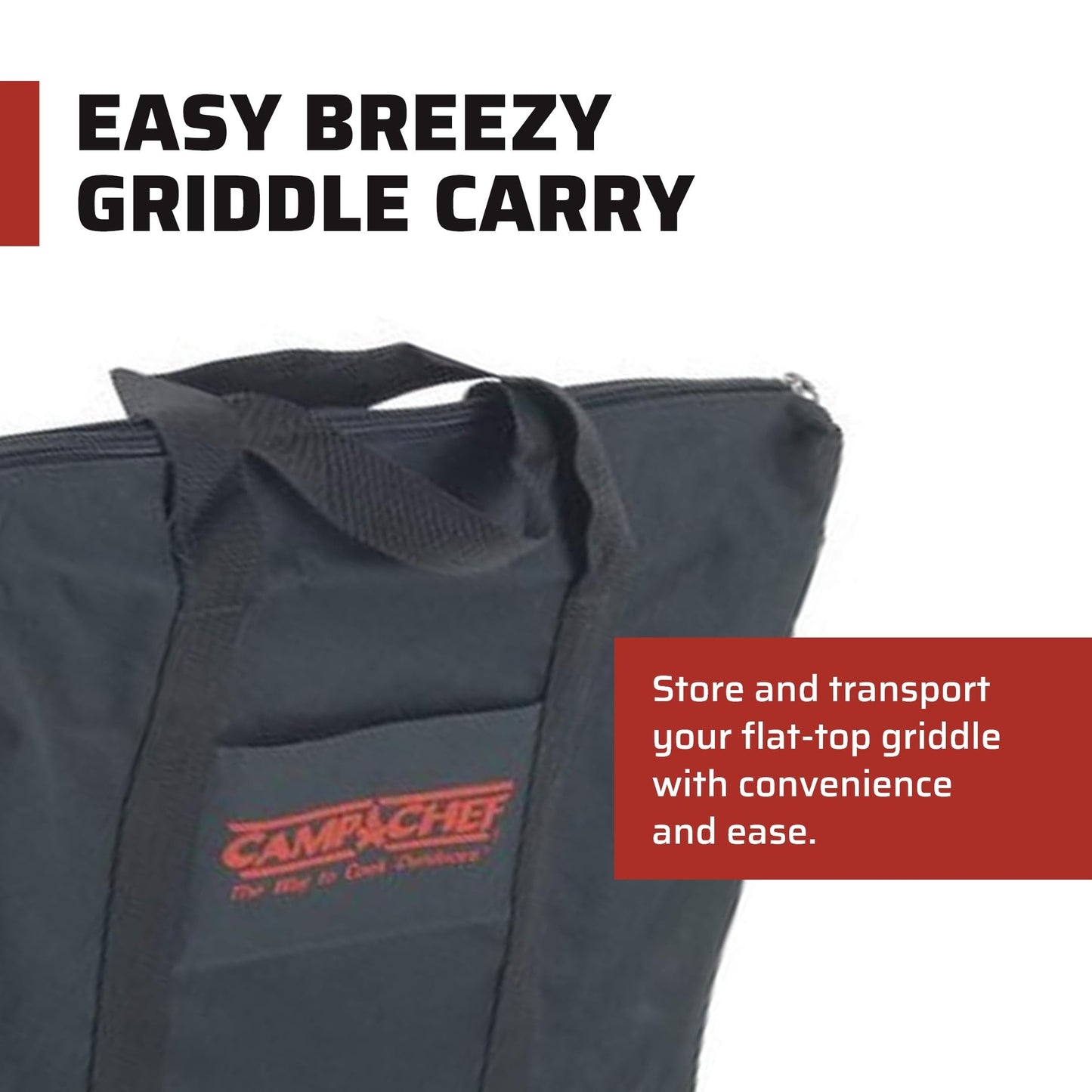 Camp Chef SGBMD Heavy duty carry bag with handles and zipper for griddle SG30