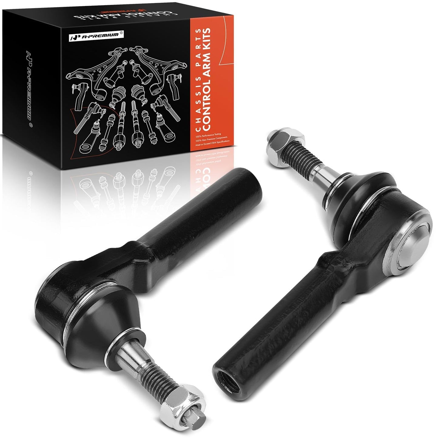 A-Premium 2Pcs Front Outer Tie Rod Ends Compatible with Chevrolet & Buick & Pontiac - 1997-2016 - Impala (Limited), Monte Carlo, LaCrosse, Regal, Century, Allure, Grand Prix