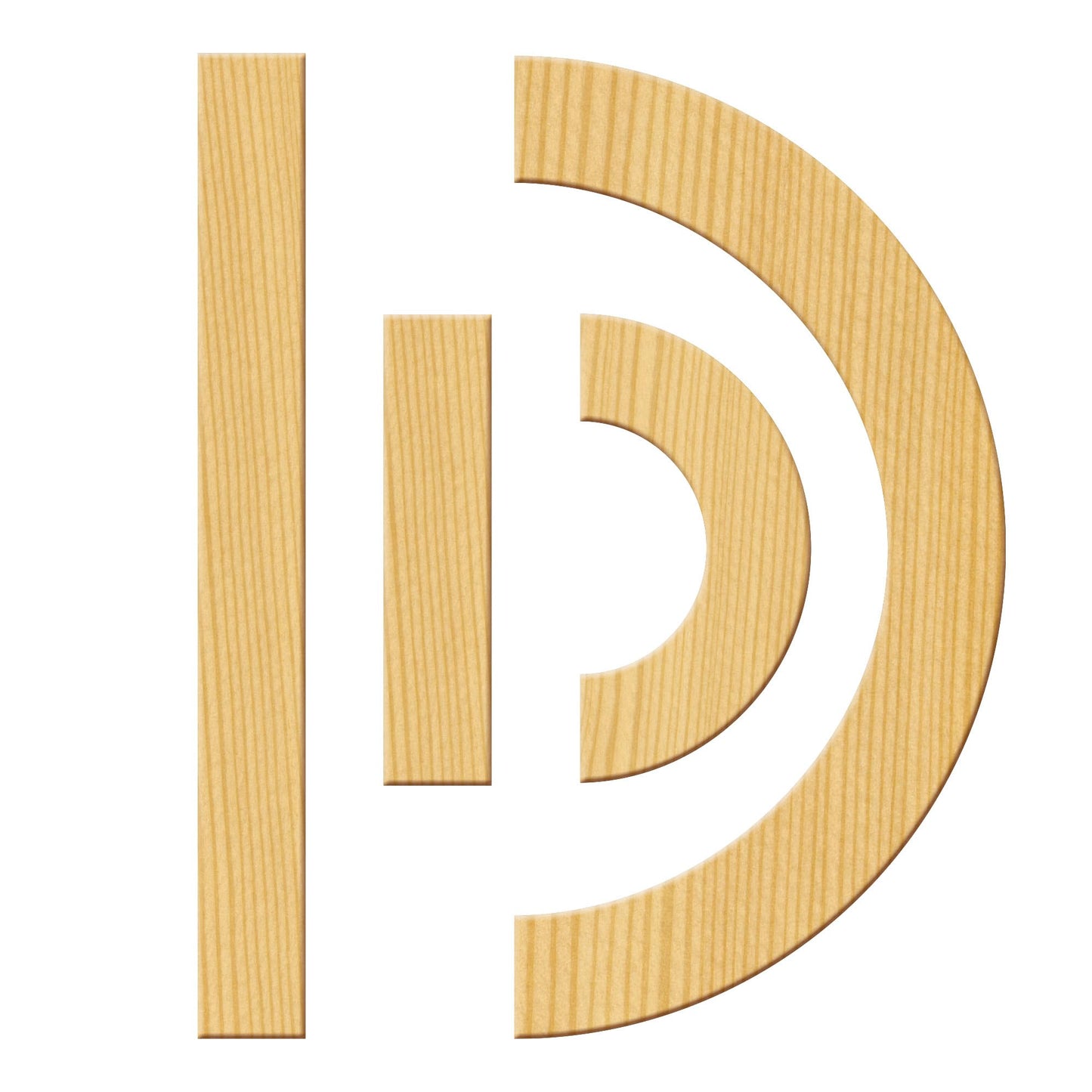 Wood Pieces Set for Capital Letters