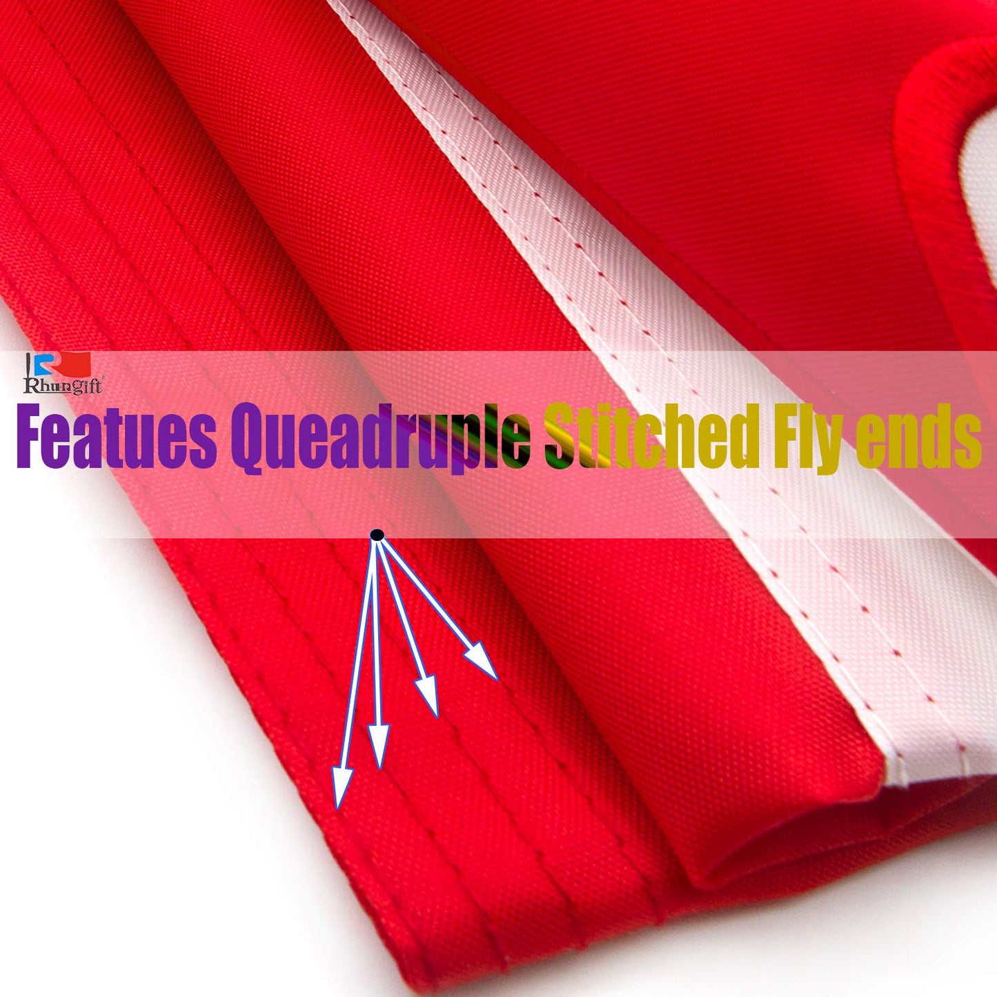 Premium 3X6 Ft Canada Flag Outdoor, Official Proportion1:2|36X72inch |Embroidered Maple Leaf Longest Lasting Oxford Nylon 210D- Canadian Flags, Quadruple Stitched Fly Ends Heavy Ca Flags…