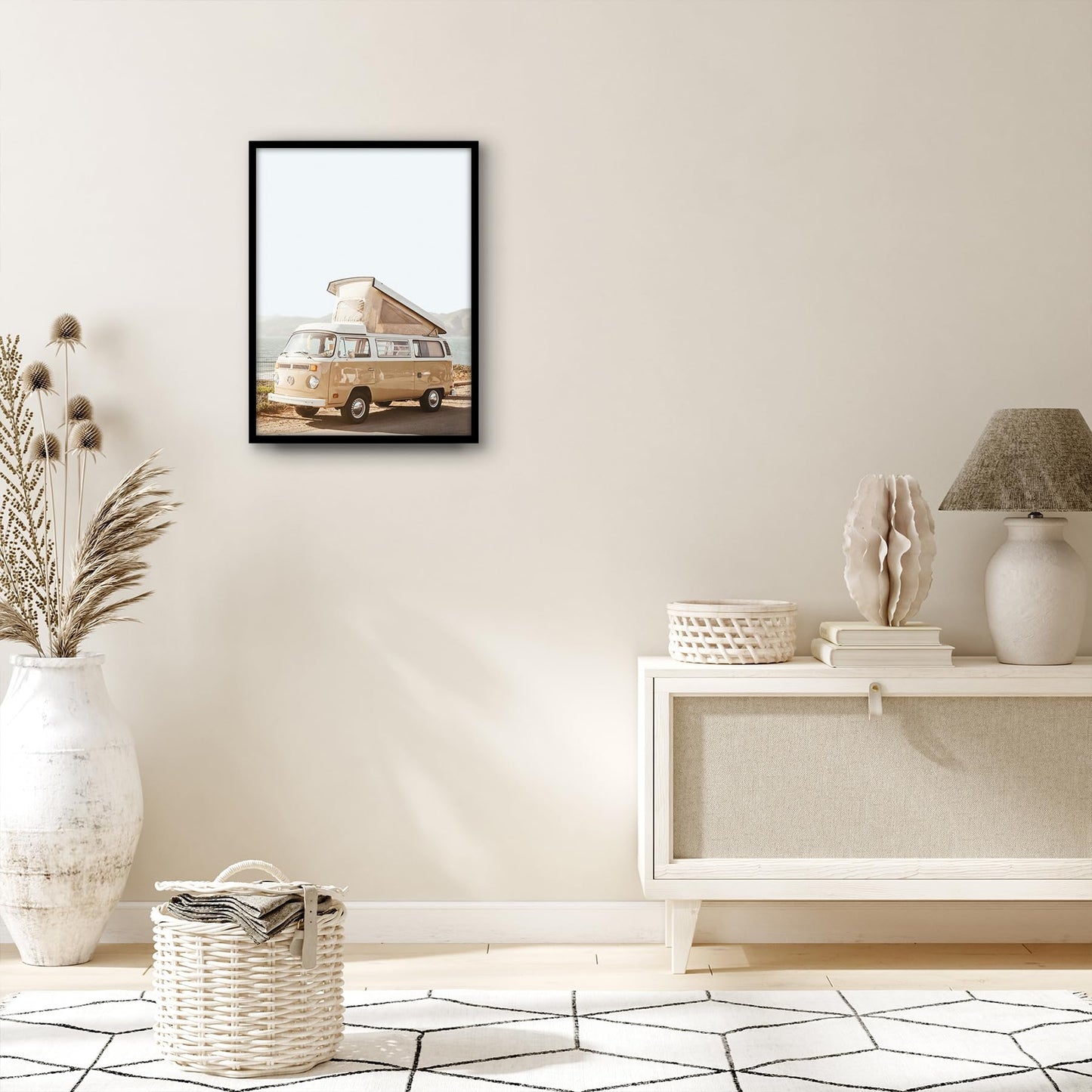 Americanflat 15x20 Picture Frame with Polished Plexiglass - Streamline Collection - Thin Border Picture Frame for Wall Display - Hanging Hardware Included - Black