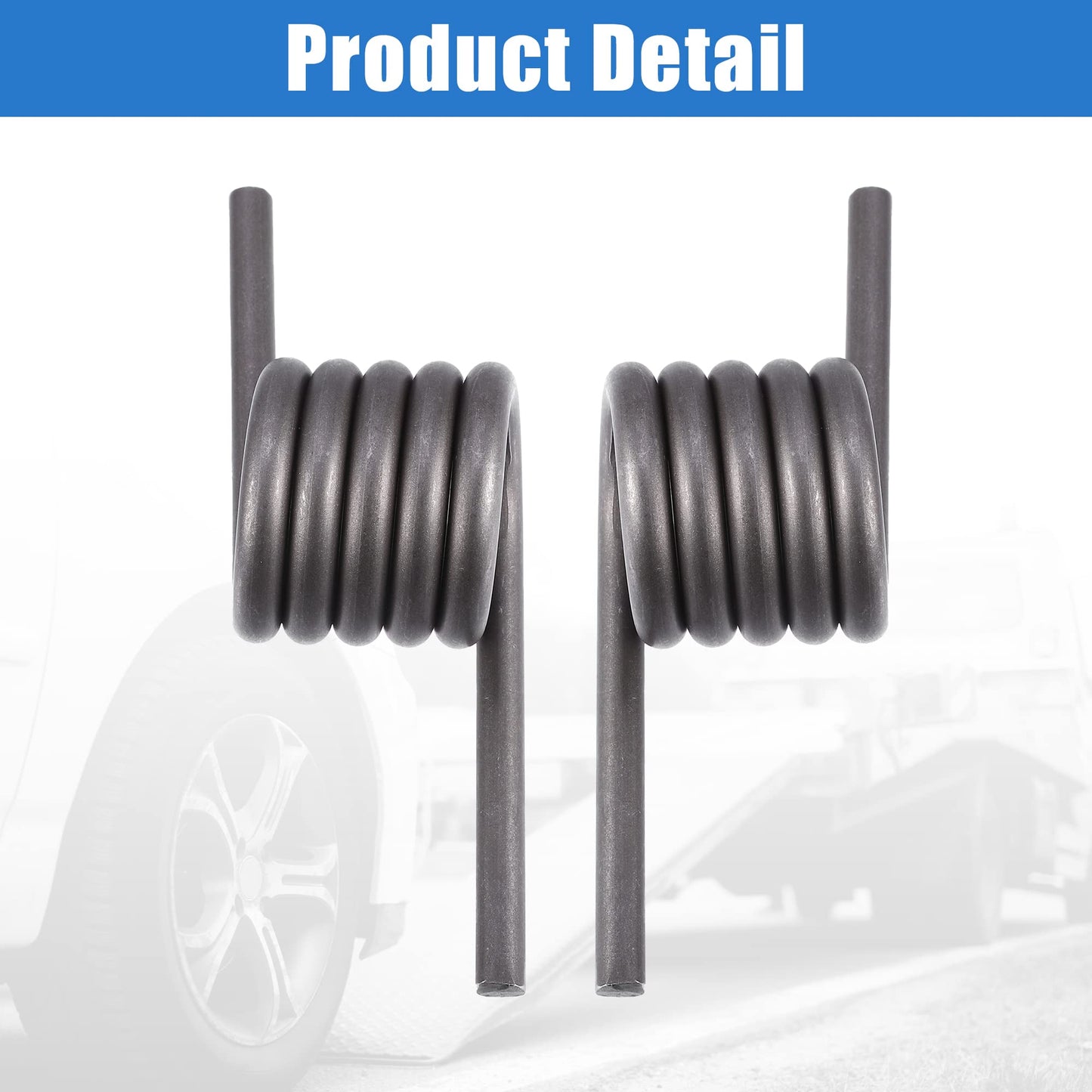X AUTOHAUX 1 Pair Car Trailer Ramp Spring Trailer Coil Springs Left Right Side Replacement