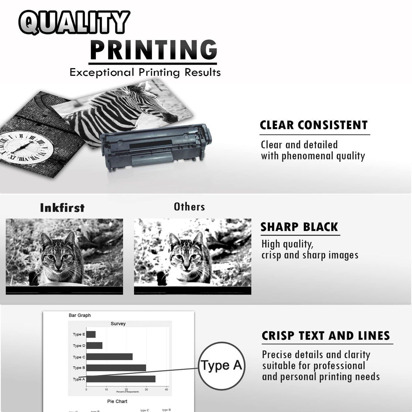 3 Inkfirst Compatible Toner Cartridges Replacement for Canon 104 FX9 FX10 0263B001AA FAXPHONE L120 L90 imageCLASS MF4150 MF4270 MF4350D MF4370DN MF4690 D480