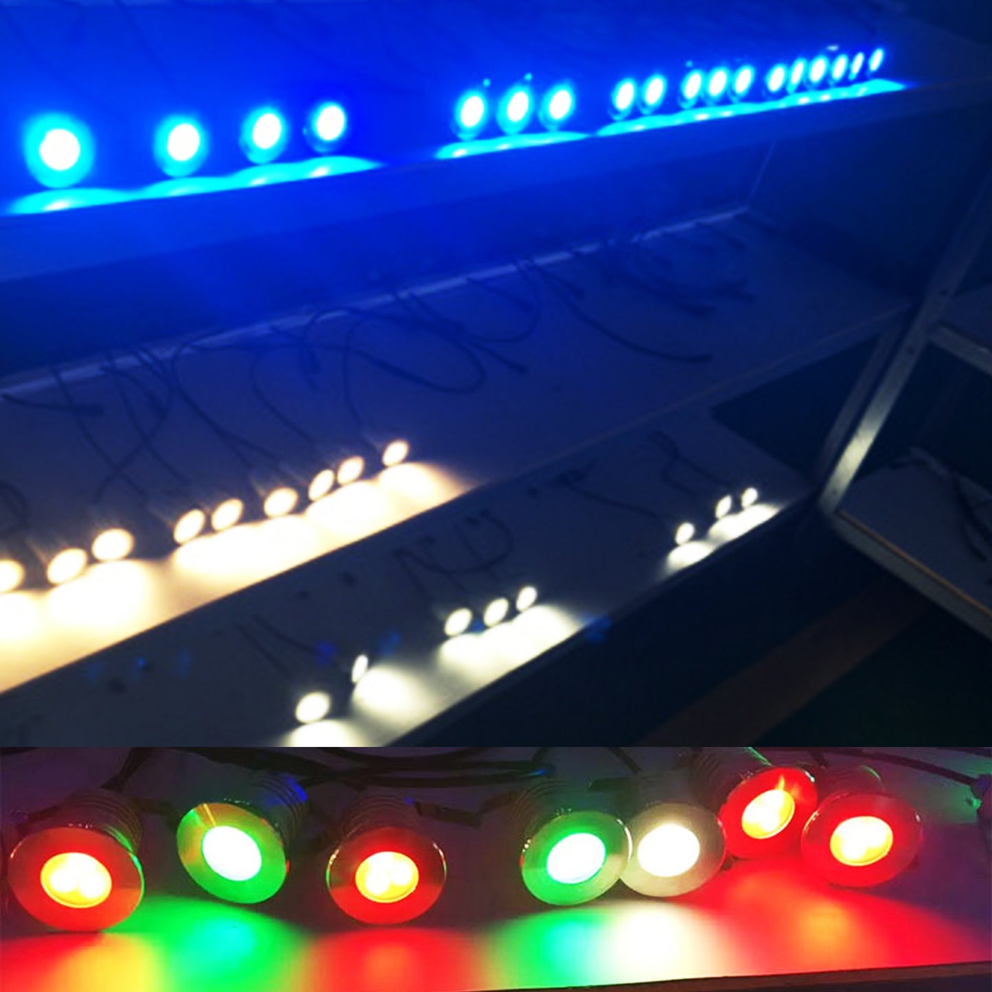 CNBRIGHTER LED Underwater Pool Lights, 3W 12V-24V DC, IP68 Waterproof, Stainless Steel Aluminum, lamp for Inground Swimming Pools Ponds Fountains Steps,Cool White(6000K)