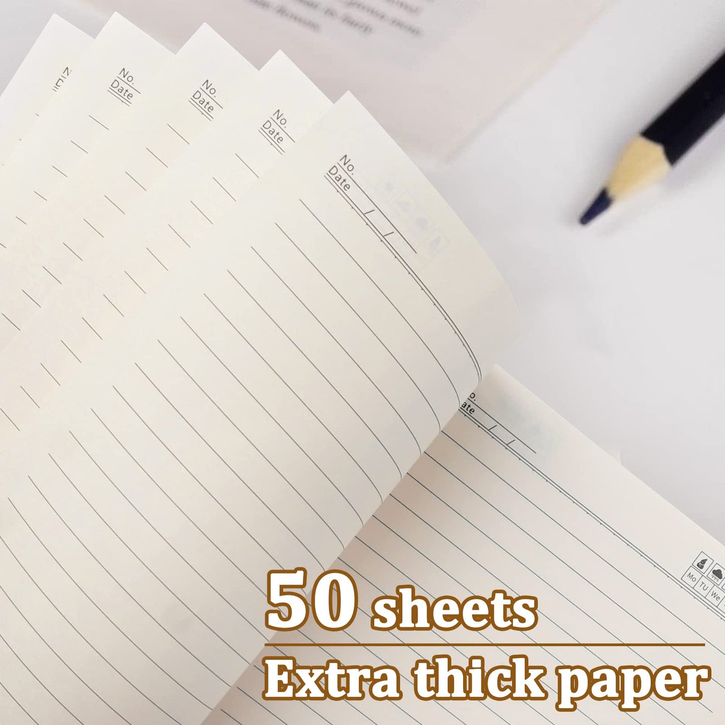 22 Pack Spiral Notebook, A5 Ruled Journal Notebooks with Kraft Paper Cover, Ruled Journal Lined Paper for School Office Travel, 8.3 x 5.5 Inch, 50 Sheets, 100 Pages