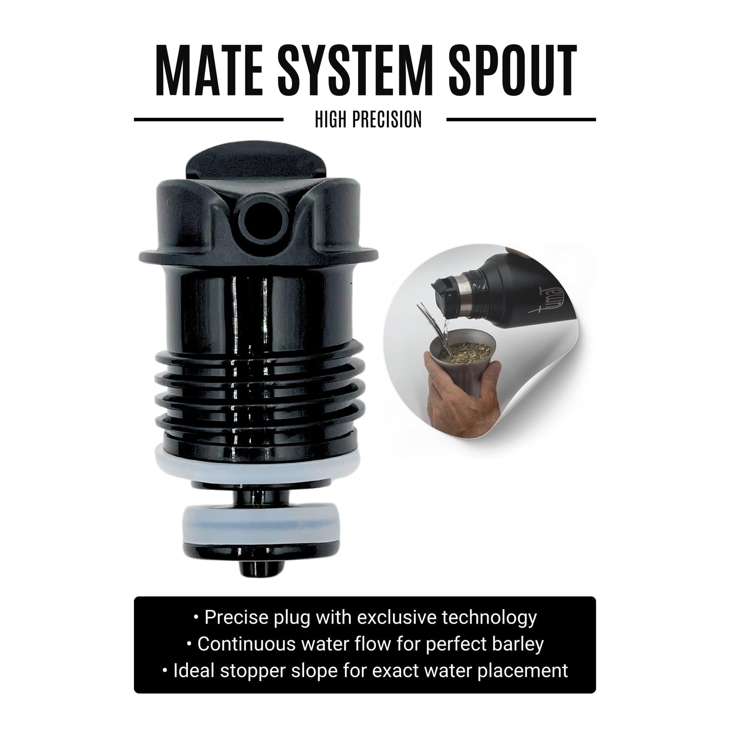 Complete Yerba Mate Kit – 1.2L Vacuum Insulated Bottle with Mate System, Cup, Clip Spout, Straw (Bombilla) + Free Backpack – Premium Stainless Steel Set to Go