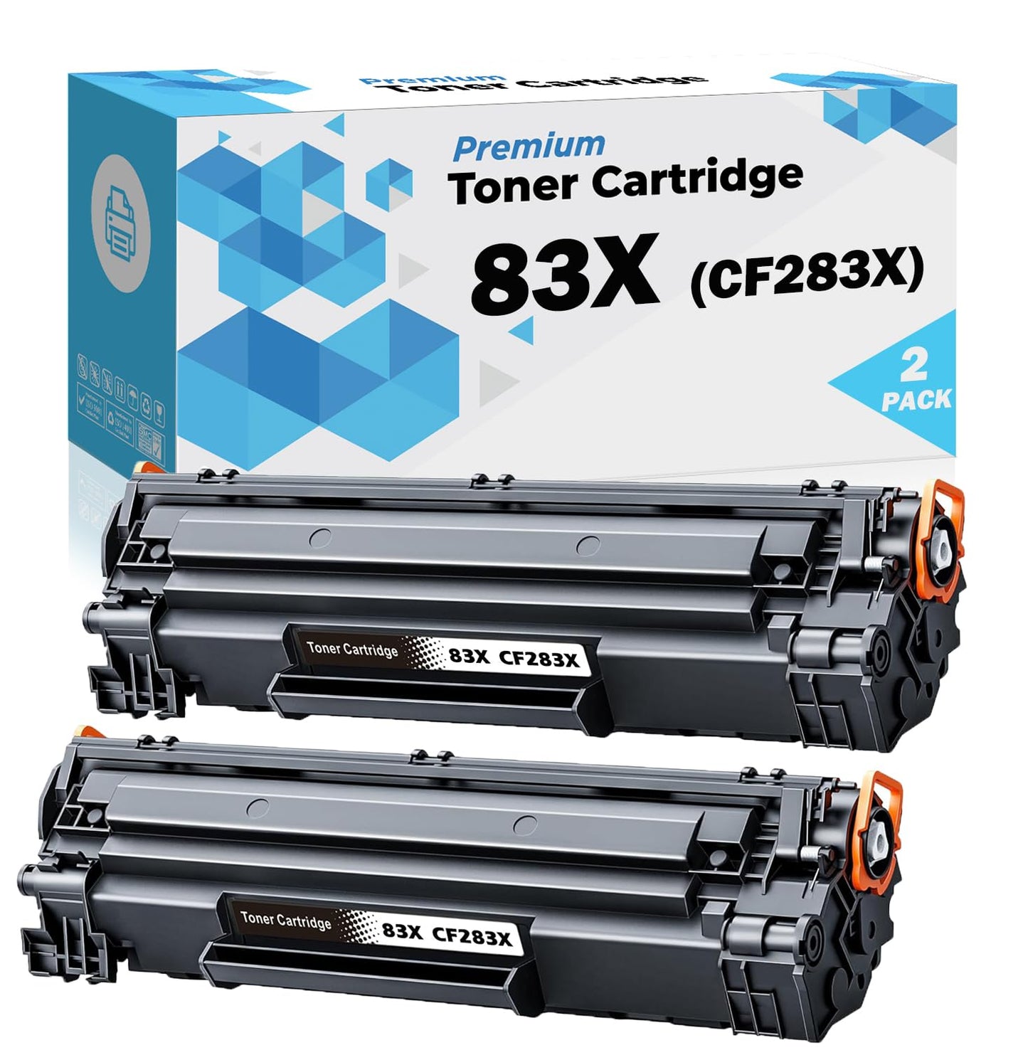 Ultra Toner® Compatible Replacement for HP 83X CF283X hp83x cf283x hp83 hp 83x High Yield Black Toner Cartridge for HP LaserJet Pro M201dw M201n MFP M225dn M225dw (2PK)