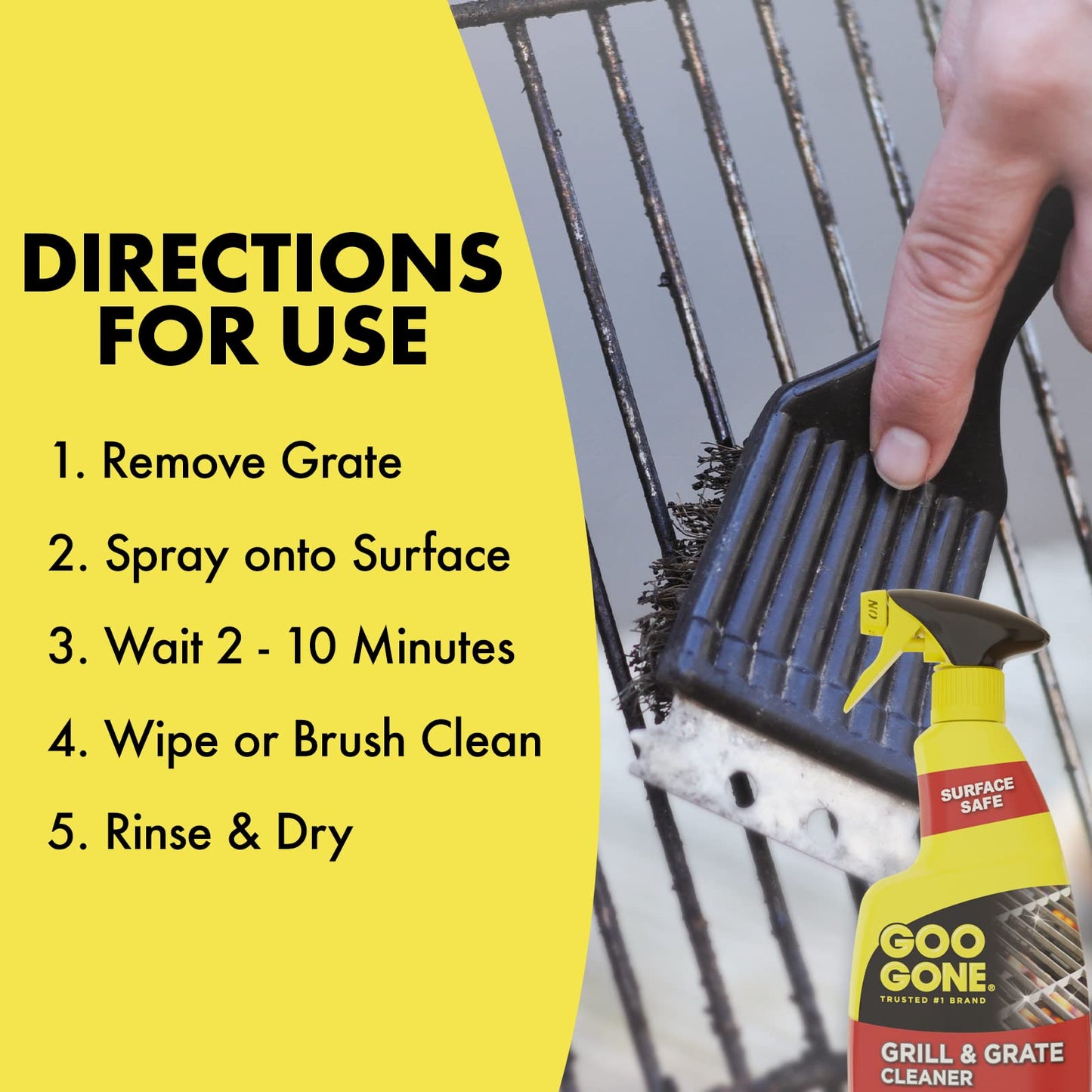 Goo Gone Grill & Grate Cleaner - Cleans Cooking Grates & Racks - 24 Fl. Oz.