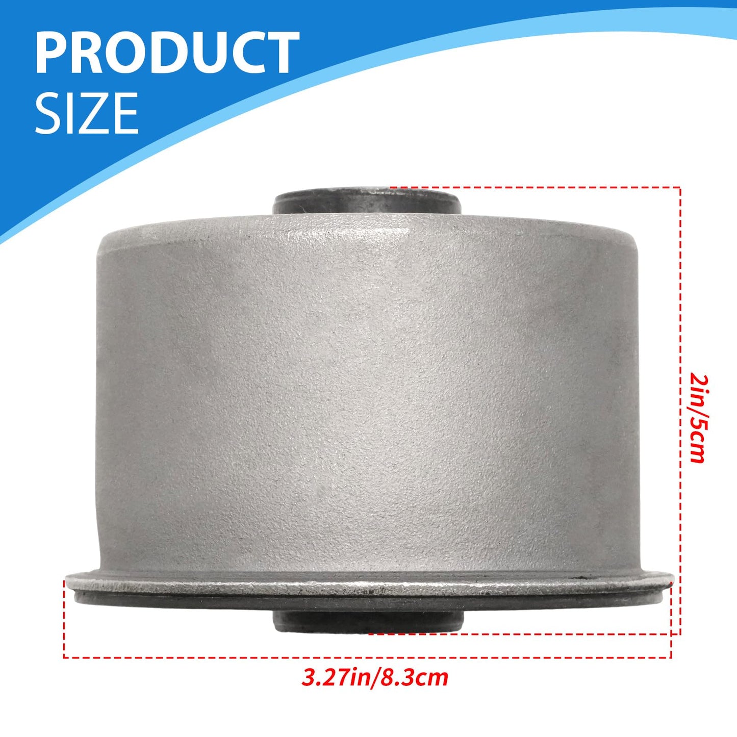 ZUDKSUY 523-257 Rear Lower Suspension Control Arm Bushing Pair, Replacement for Ram C/V Tradesman 2015 Replacement for Dodge Grand Caravan 2008-2017, Replaces AB811516PR