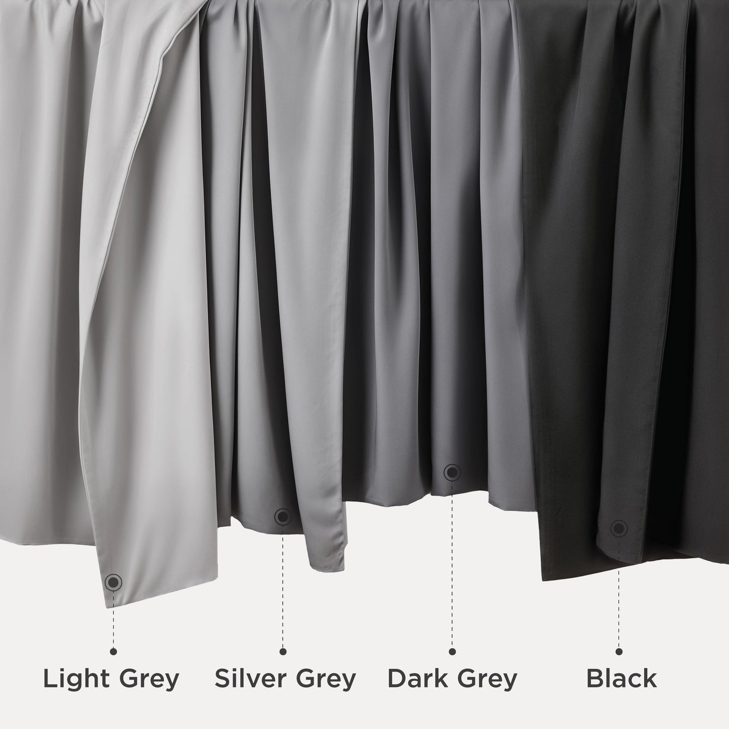 Bedsure King Size Pillow Cases 2 Pack, Rayon Derived from Bamboo Cooling Pillowcase for Hot Sleepers, Soft & Silky Pillow Covers with Envelope Closure, Gifts for Women, Grey, 20x36 Inches