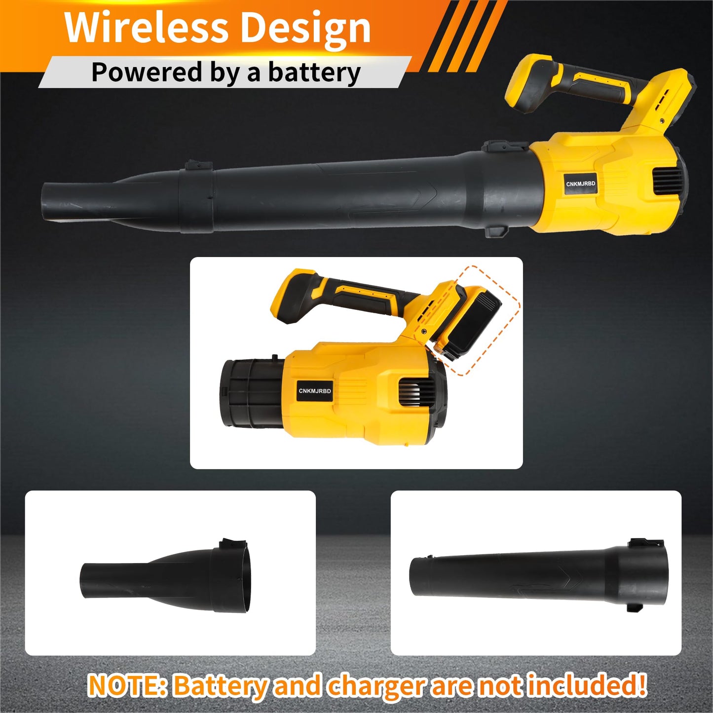 Cordless Leaf Blower - 1500W Brushless,120MPH Speed/750CFM Volume.Compatible with Dewalt 20V Max Battery(Battery Not Included) for Lawn, Garden & Driveway Cleaning