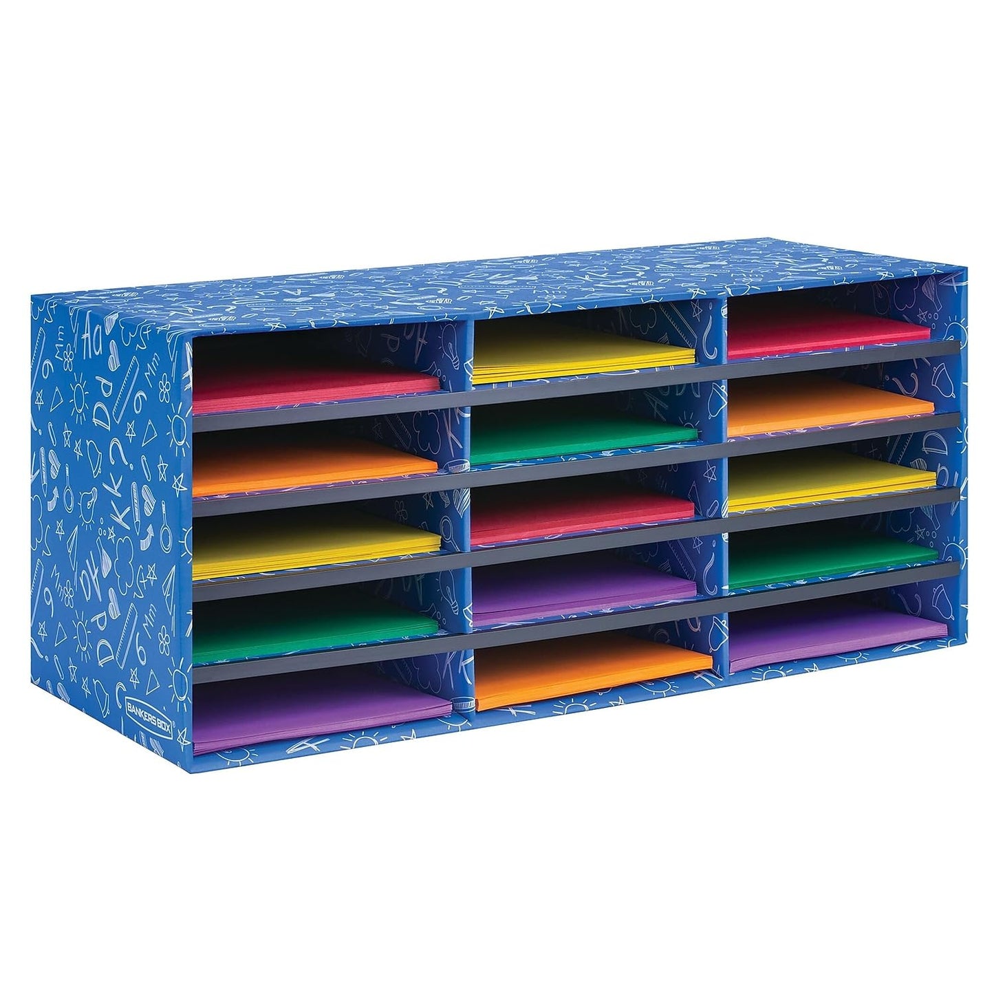 Bankers Box Classroom 15 Compartment Literature Sorter, Single (3384301)