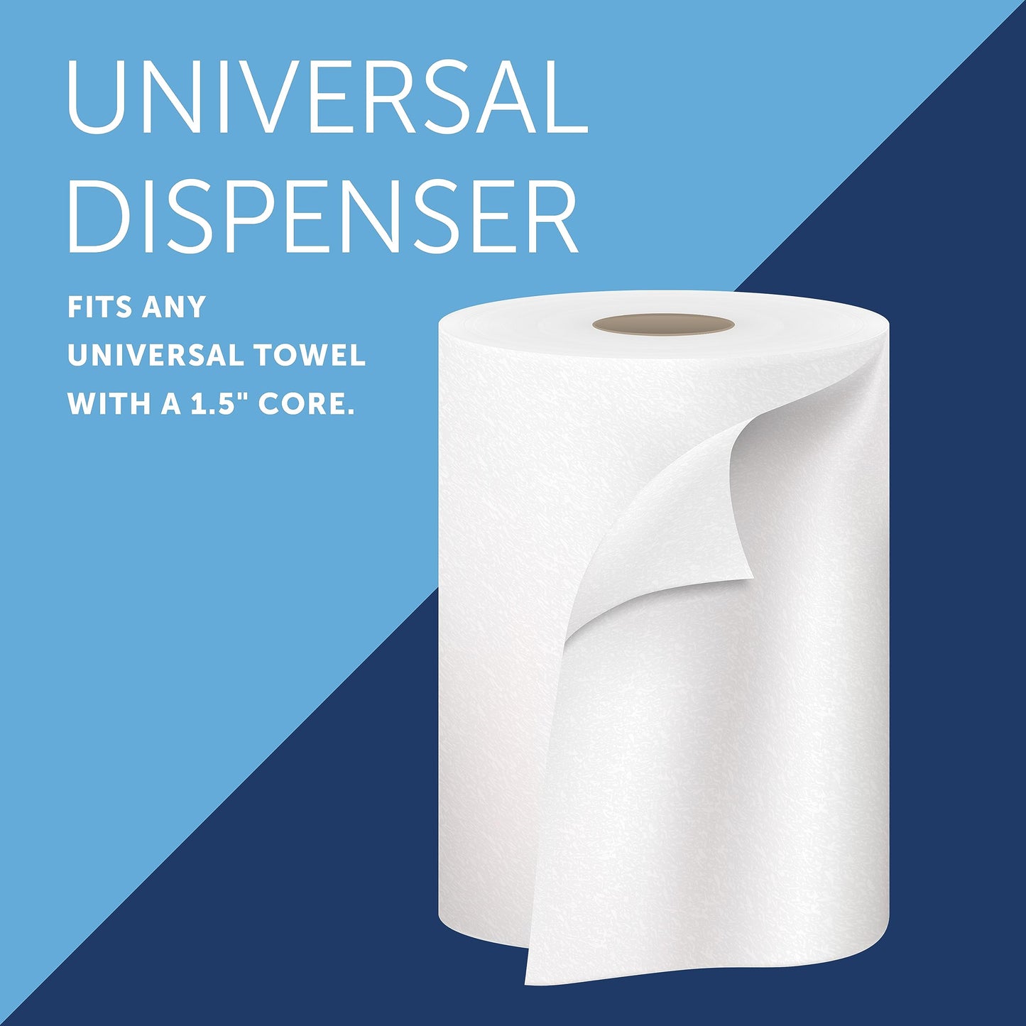 Kimberly-Clark Professional Omni Manual Hard Roll Paper Towel Dispenser (09746), Black, Universal 1.5" Core Compatible, Wall Mounted, Space-Saving Design, for Commercial Hand Towels (Qty 1)