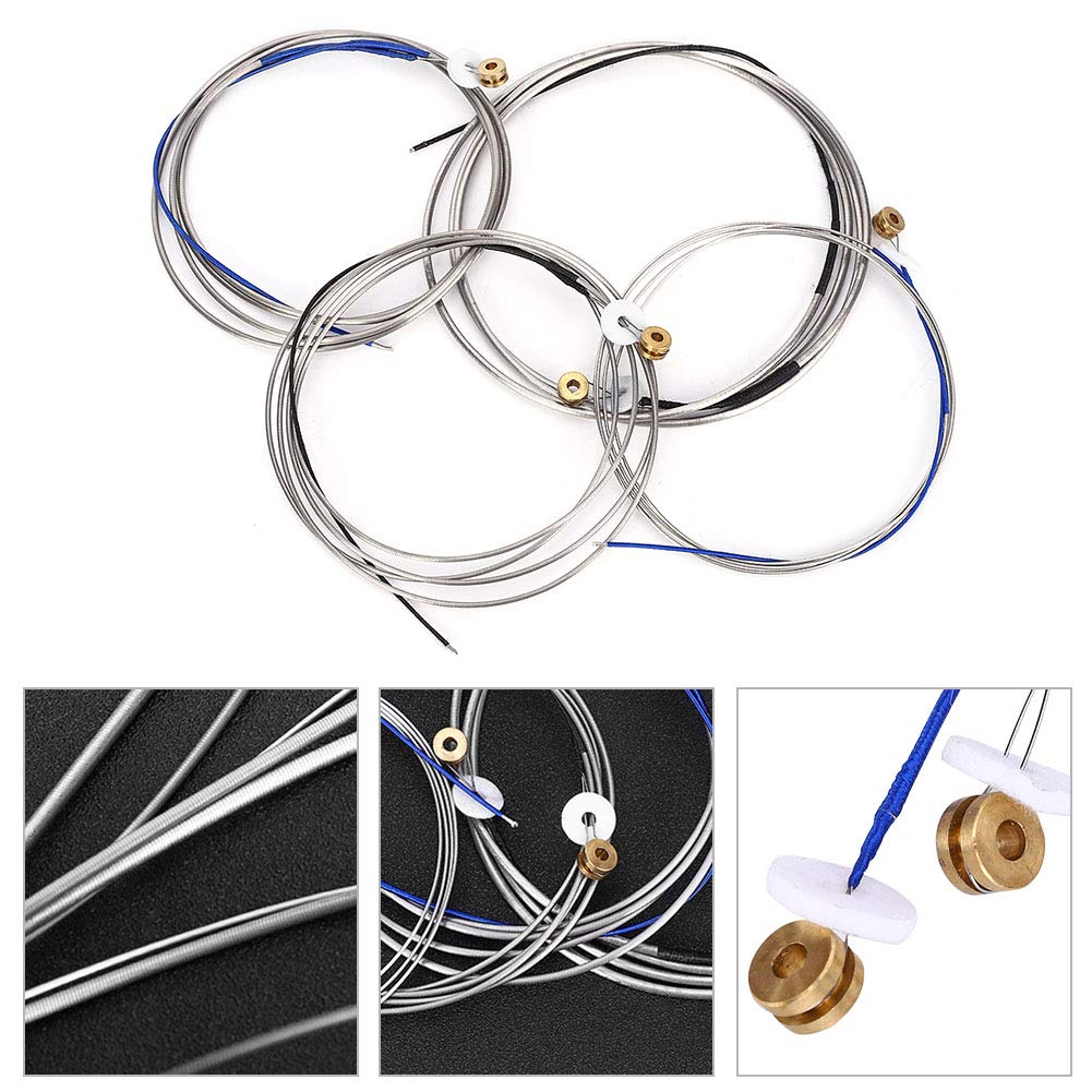 Double Bass String, Professional Double Bass Steel Wire String Music Instrument Accessory for Bass Upright Bass Strings Double Bass Strings