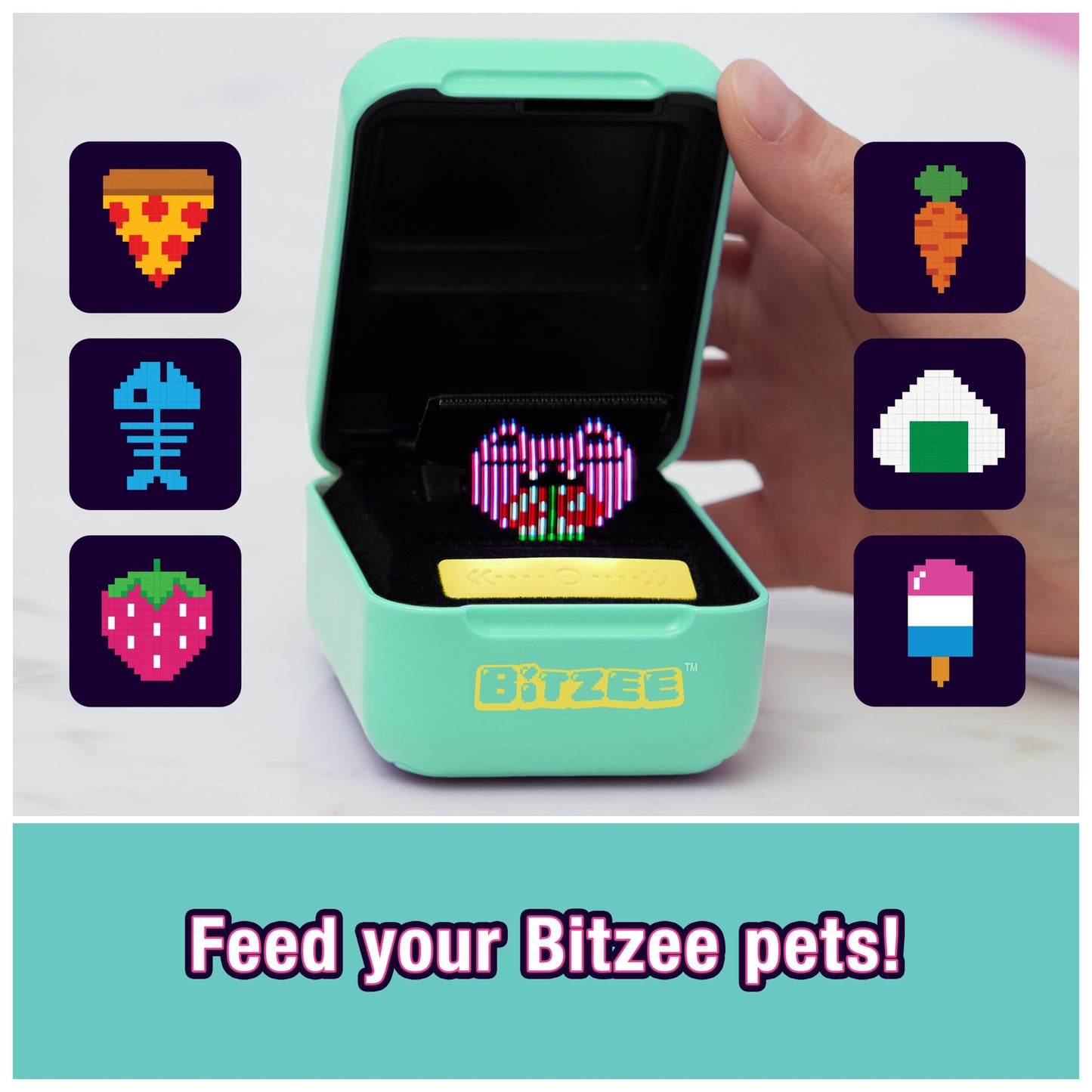 Bitzee, Interactive Toy Digital Pet and Case with 15 Animals Inside, Virtual Electronic Pets React to Touch, Kids’ Toys for Girls and Boys