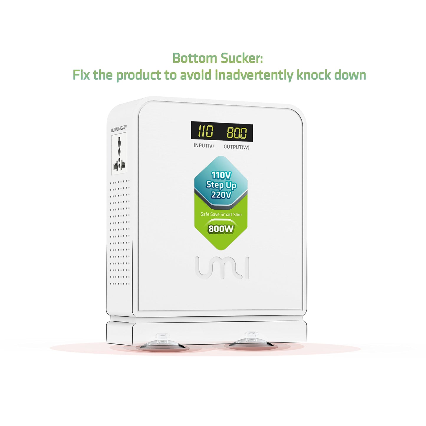 110 to 220 Voltage Converter Step UP only 800W for Euro and Asia Appliance with 220-240V Rated to be Used in US