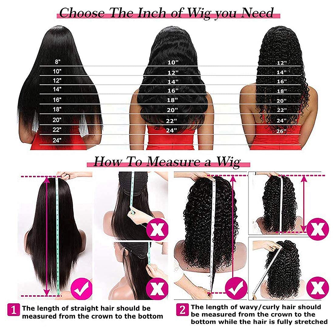 WENYAN Deep Wave Headband Wig Human Hair Wigs for Women Human Hair 16Inch None Lace Front Wigs Perruque Femme Humain Naturel Glueless Real Hair Curly Wave Wig 150% Density
