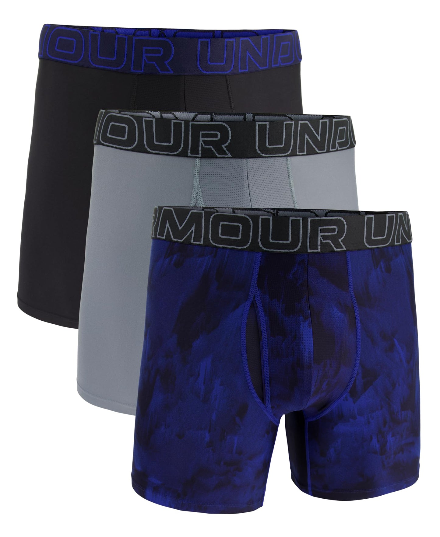 Under Armour Men's Multi-Pack Standard Tech Boxer Brief, 6" Inseam, All-Day Comfort & Ultra-Soft