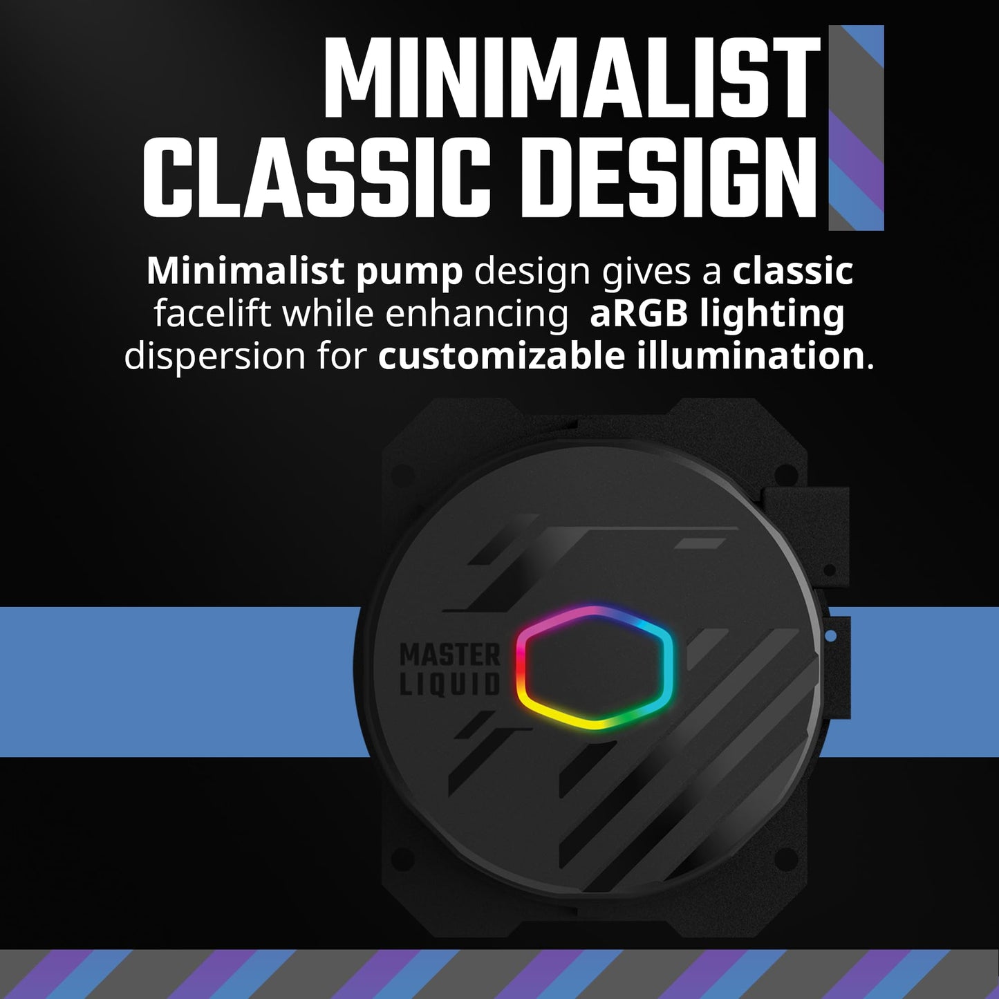 CoolerMaster MasterLiquid 360L Core 240mm Close-Loop AIO Liquid Cooler, ARGB Sync, Gen S Coldplate Pump, 120mm PWM, CryoFuze w/m-k: 14 AMD Ryzen AM5/AM4, Intel LGA1700/1200 (MLW-D36M-A18PZ-R1)