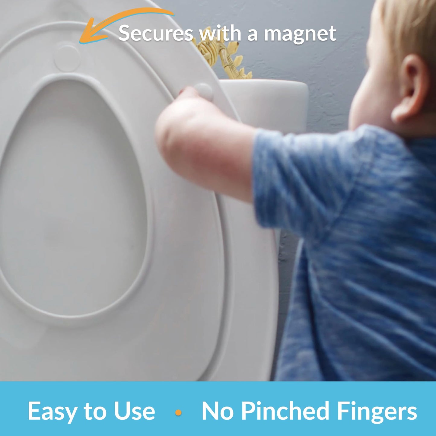 Mayfair NextStep2 888SLOW 000 Toilet Seat with Built-in Potty Training Seat, Slow-Close, Removable That Will Never Loosen, Round, White