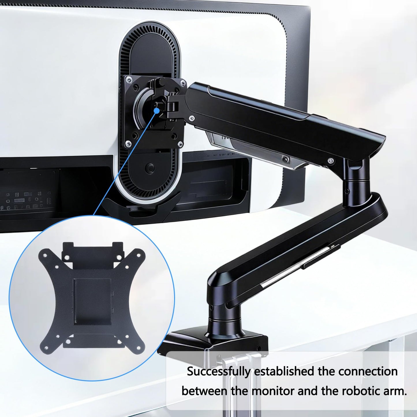 AW3423DW VESA Adapter Compatible with DELL Alienware 34" Curved QD-OLED Gaming Monitors (Fits AW3423DW)–75x75 to 100x100 VESA Mount Adapter Bracket
