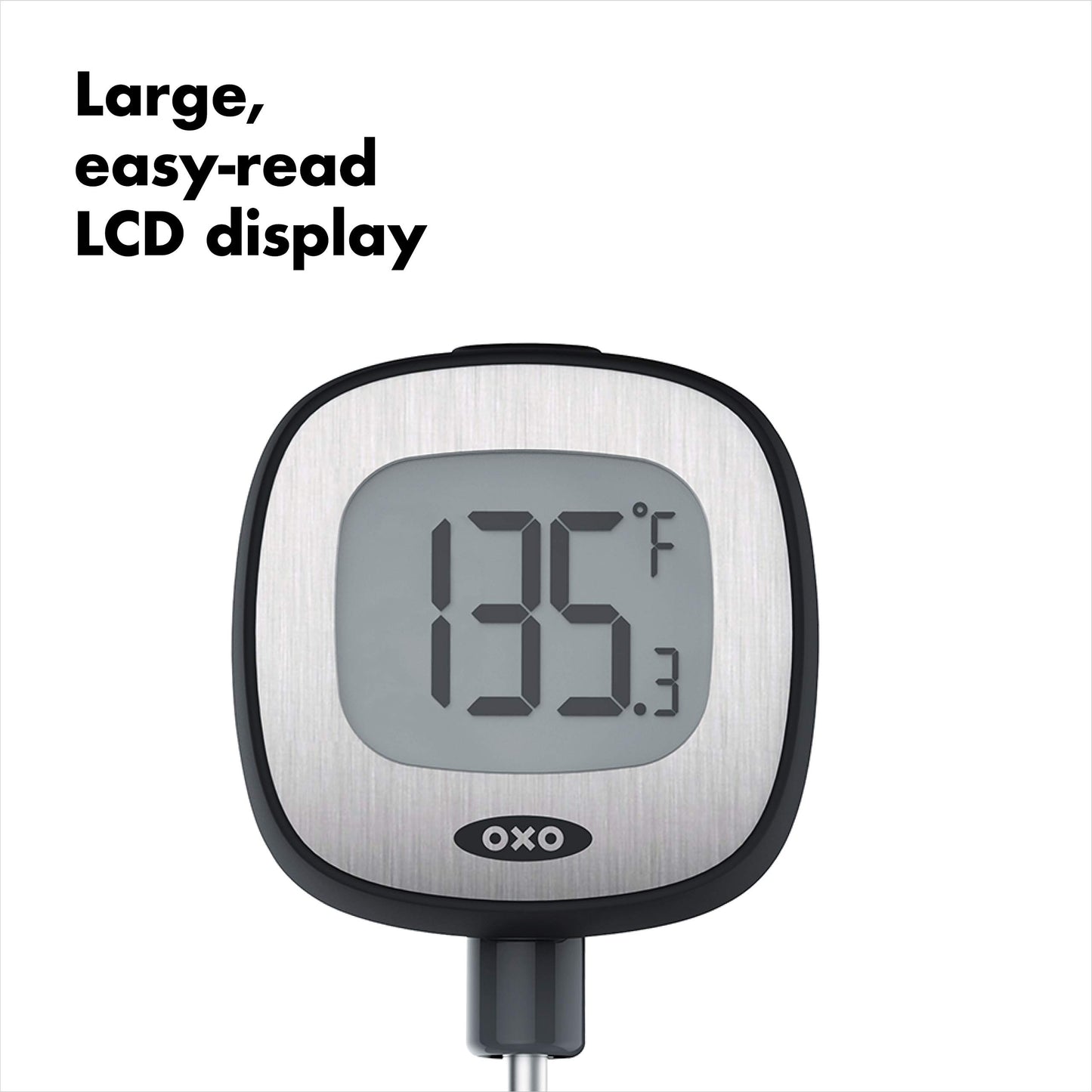 Oxo Good Grips 11181400G Digital Thermometer, Black Dimensions: 7¼''L × 1¾''W