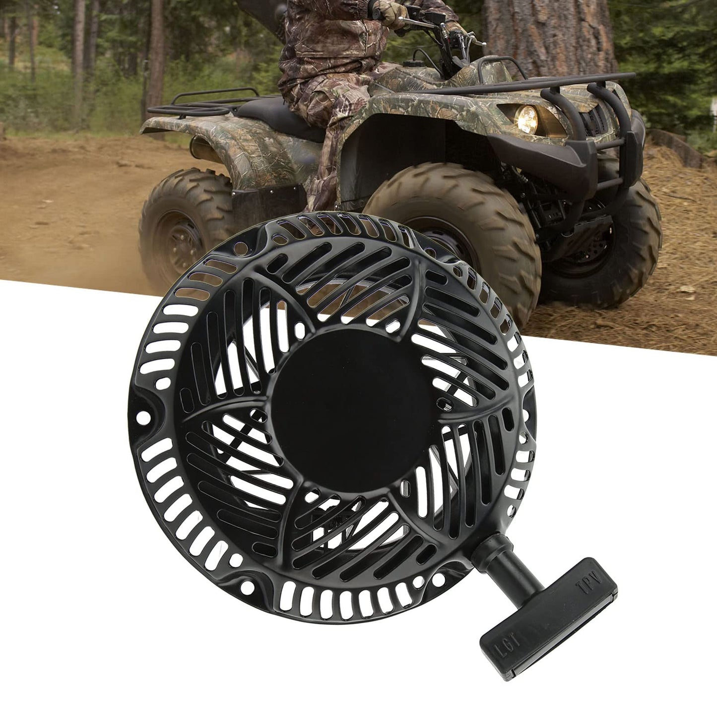 Aramox Rewind Recoil Starter for CH440, Rewind Recoil Starter 1716511 S Engine Pull Start Recoil Starter