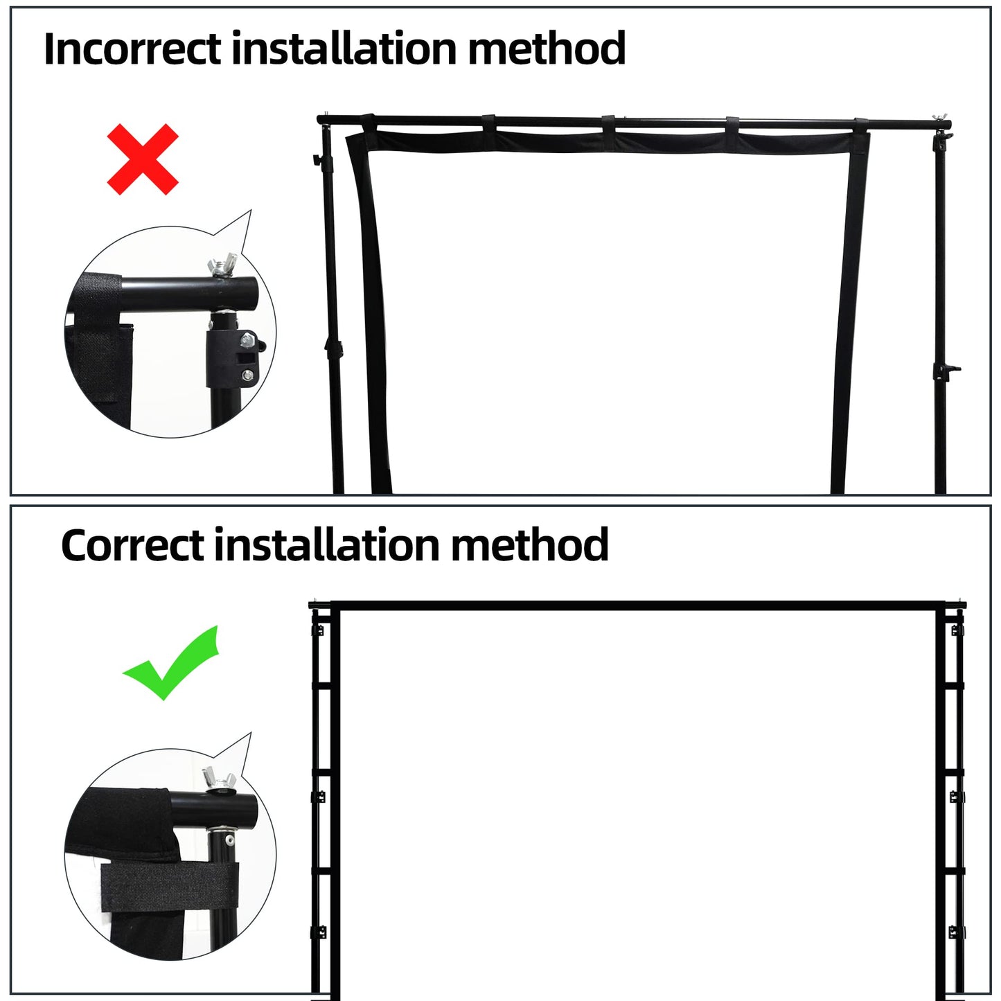 Projectior Screen with Stand,120 inch Portable Foldable Projector Screen 16:9 HD Indoor Outdoor Projector Movies Screen with Carrying Bag for Home Theater Camping and Recreational Events