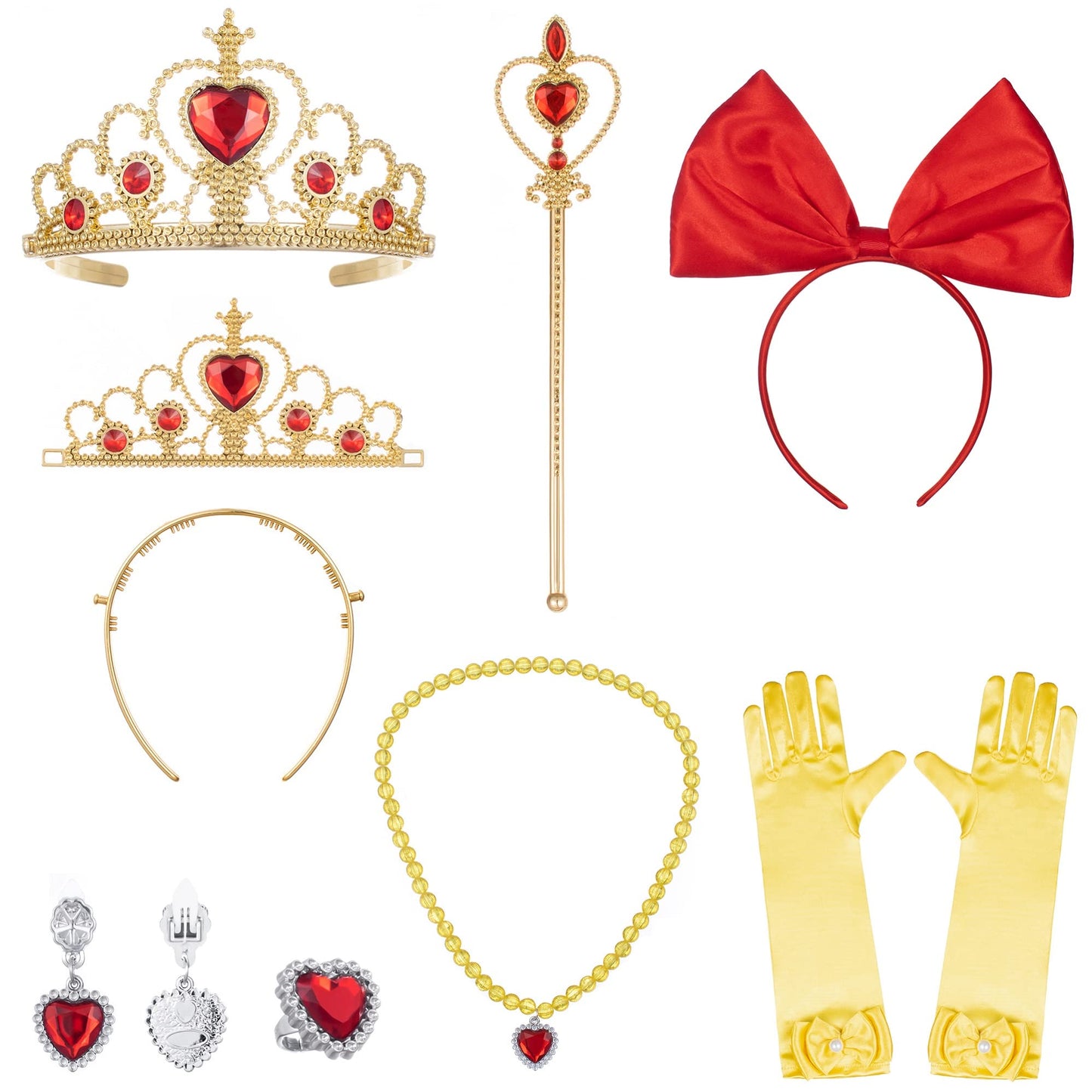 Princess Snow White Dress Costume for Toddler Girls Birthday Halloween Cosplay Party with Accessories 6-7 Years