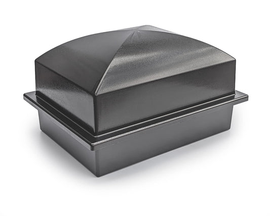Crowne Vault Recycled Urn Vault for Underground Burial | Fortified Urn Vaults to Hold Cremation Urns for Cemetery and Ground Burials | Made in The USA and Responsibly Manufactured (Coronet, Carbon)
