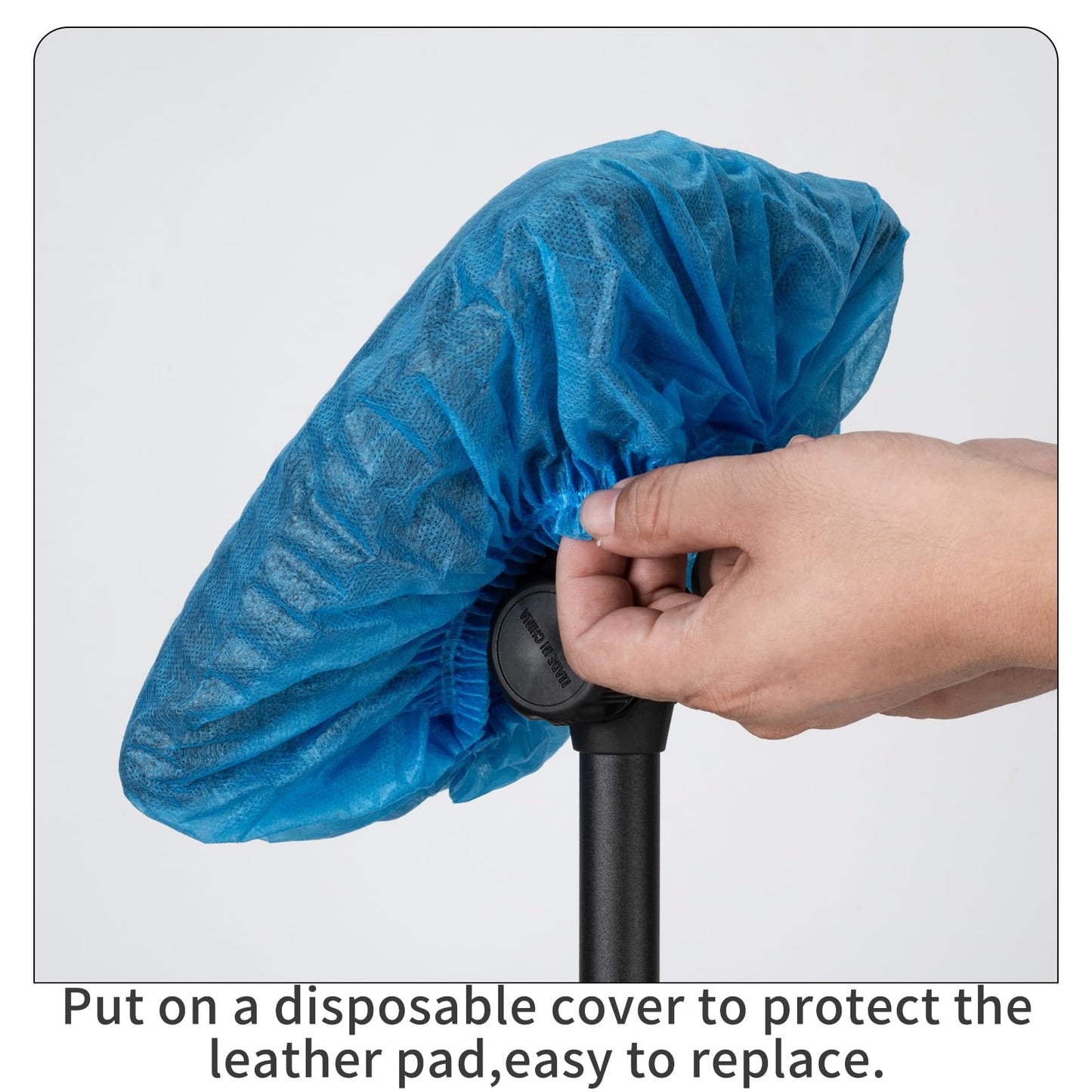 BONTOP Tattoo Arm Rest Stand with Tray, PU Leather Sponge Covers 50PCS, Waterproof, Square, Foldable, Sponge Pad, Tripod, Adjustable Height and Tilt, Arm Bar Pad