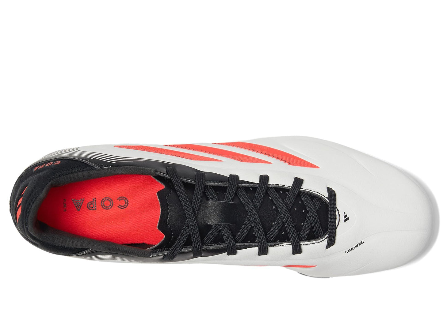 adidas Unisex-Adult Copa Pure 3 League Firm Ground/Multi Ground Soccer,White/Lucid Red/Black,13