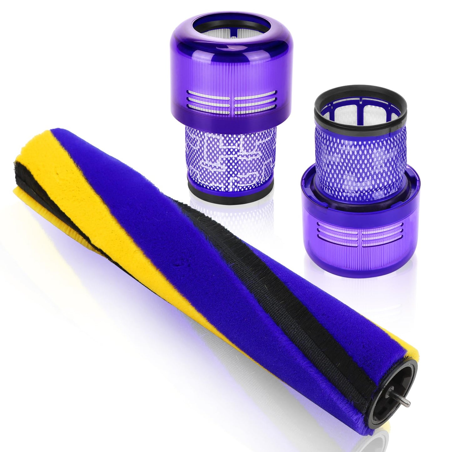 Brush Roller and Filter for Dyson V15 Detect/V15 Detect Plus Vacuum Cleaner, V15 Replacements Parts #970013-02 & 971634-01